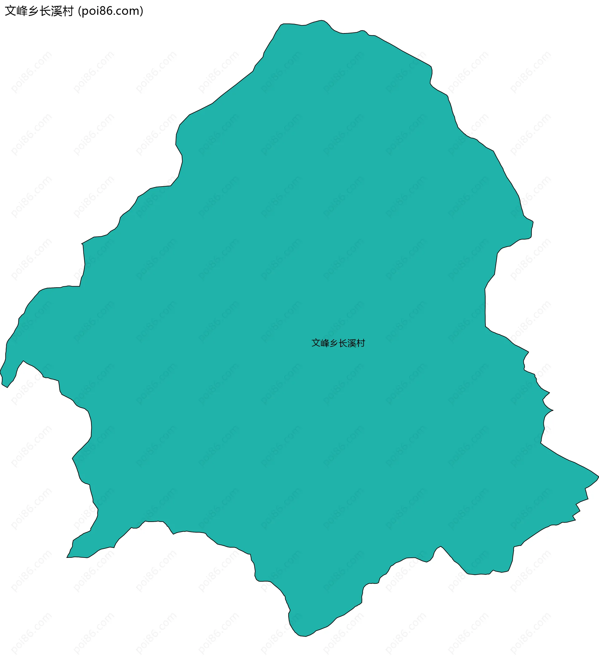 文峰乡长溪村边界地图