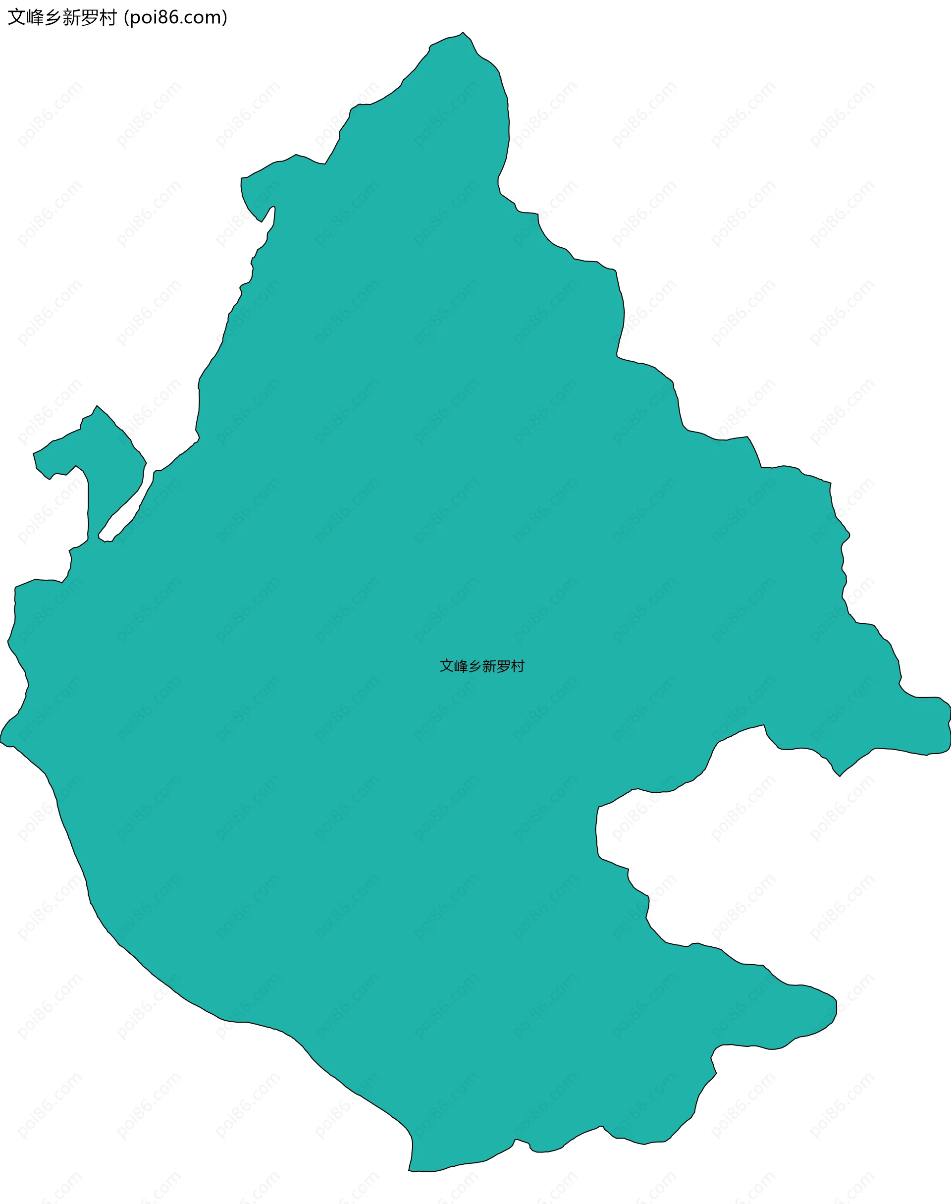 文峰乡新罗村边界地图