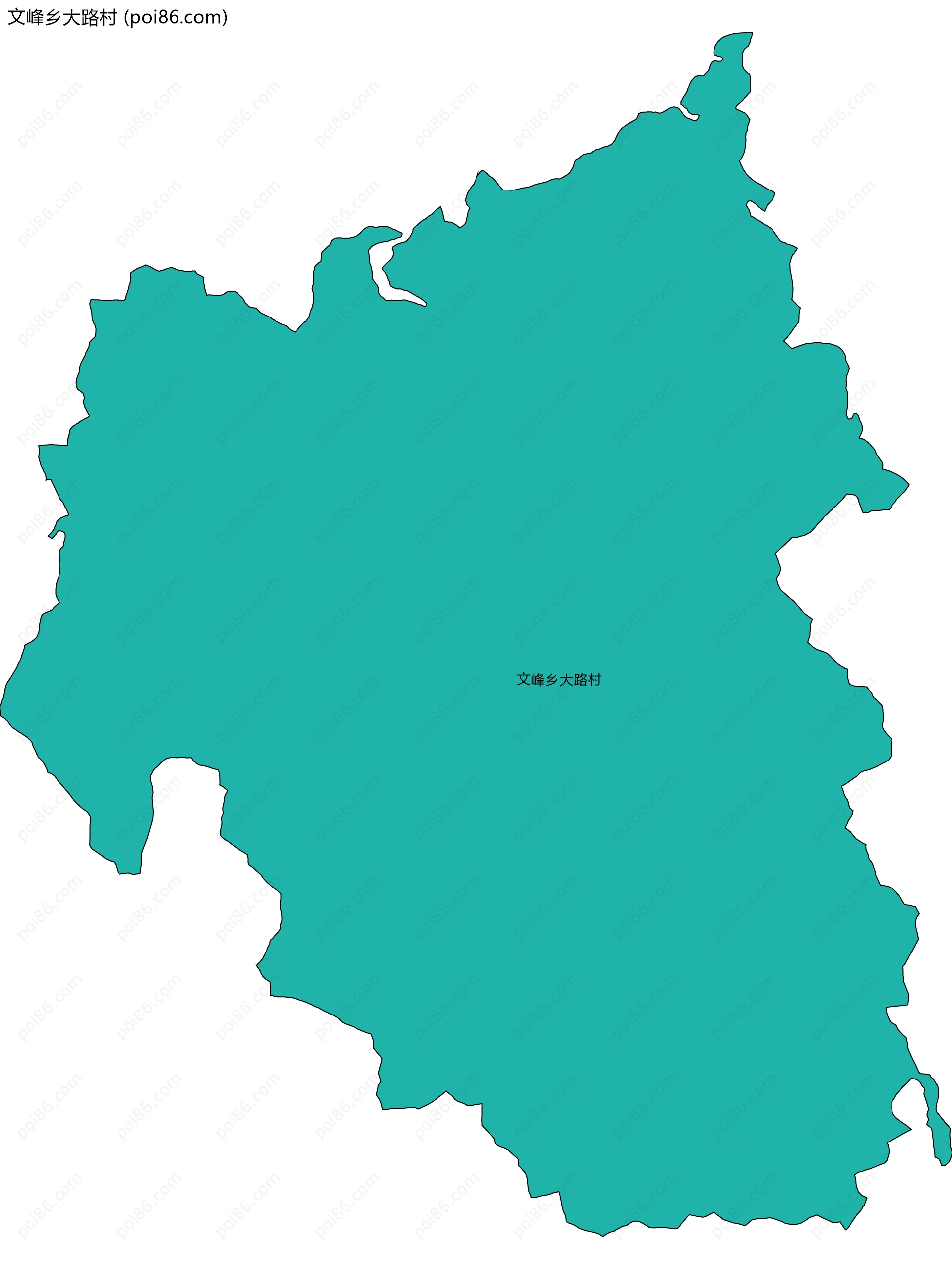 文峰乡大路村边界地图