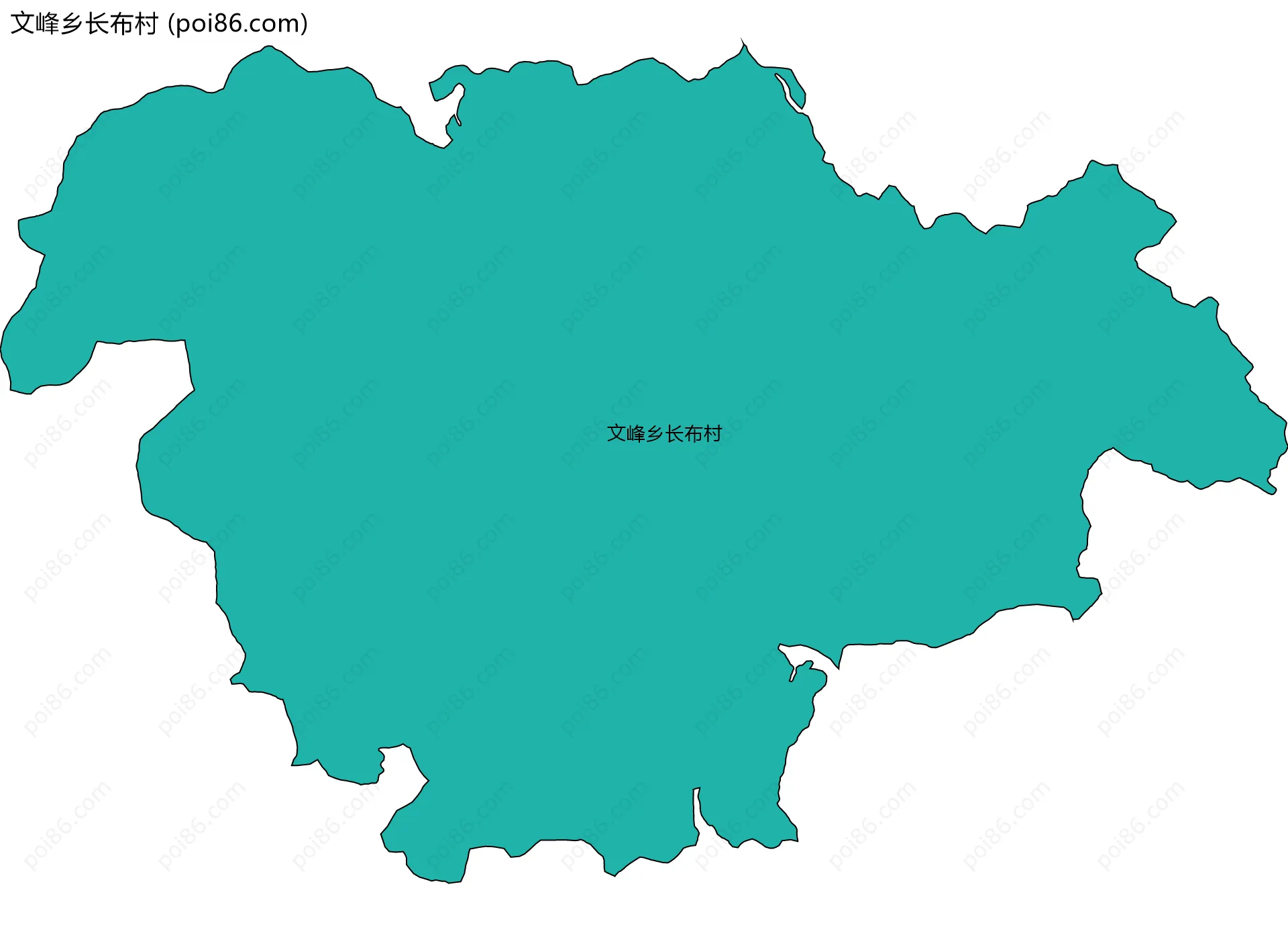 文峰乡长布村边界地图