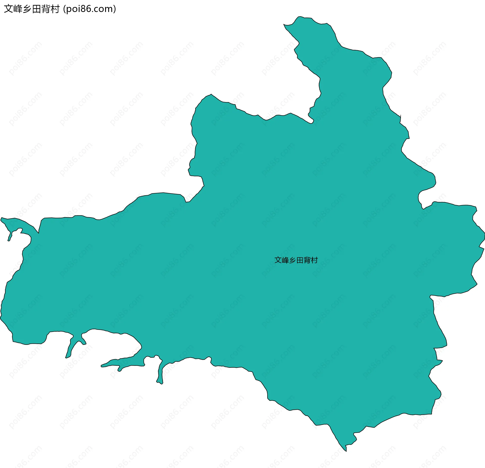 文峰乡田背村边界地图