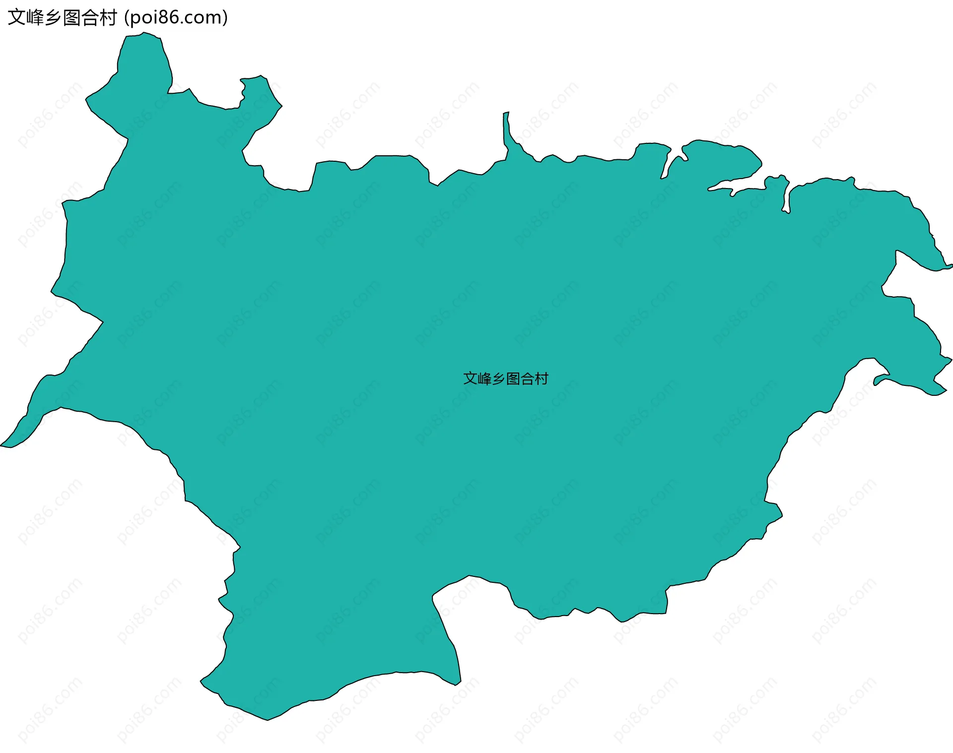 文峰乡图合村边界地图