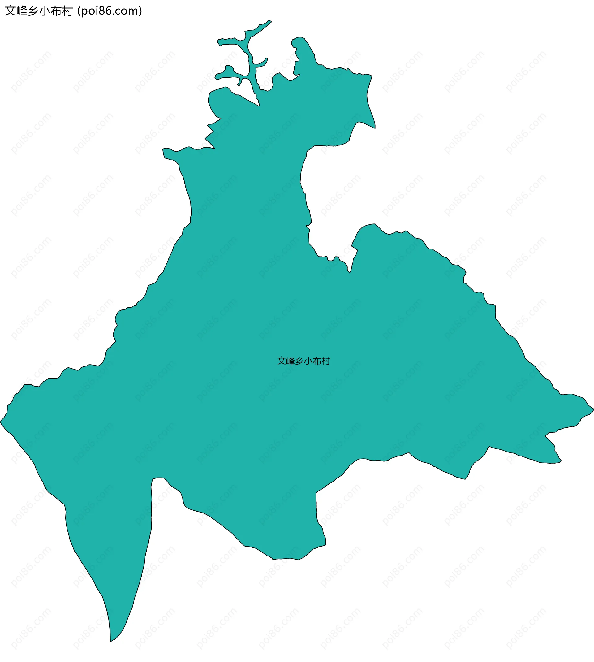 文峰乡小布村边界地图