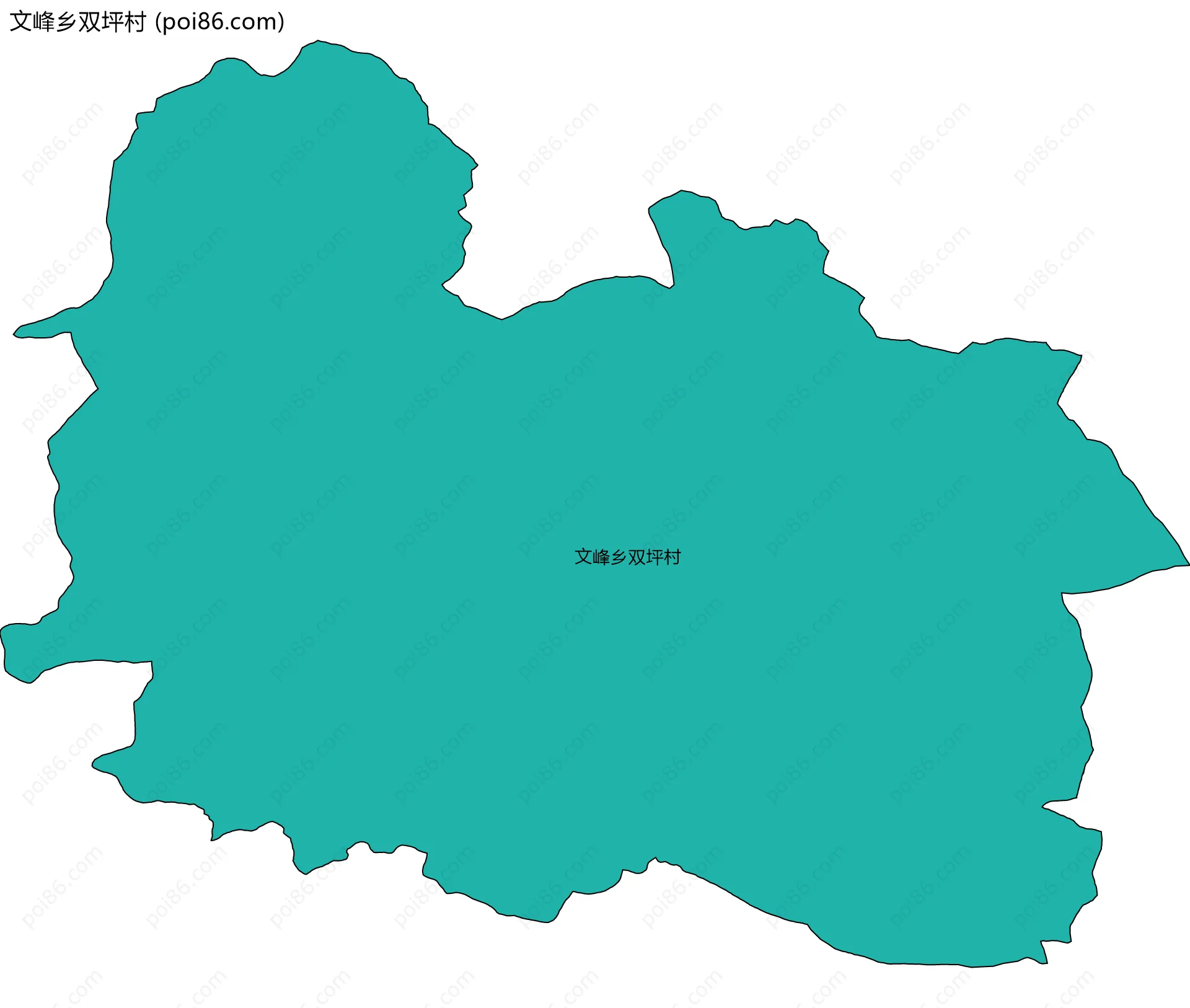 文峰乡双坪村边界地图