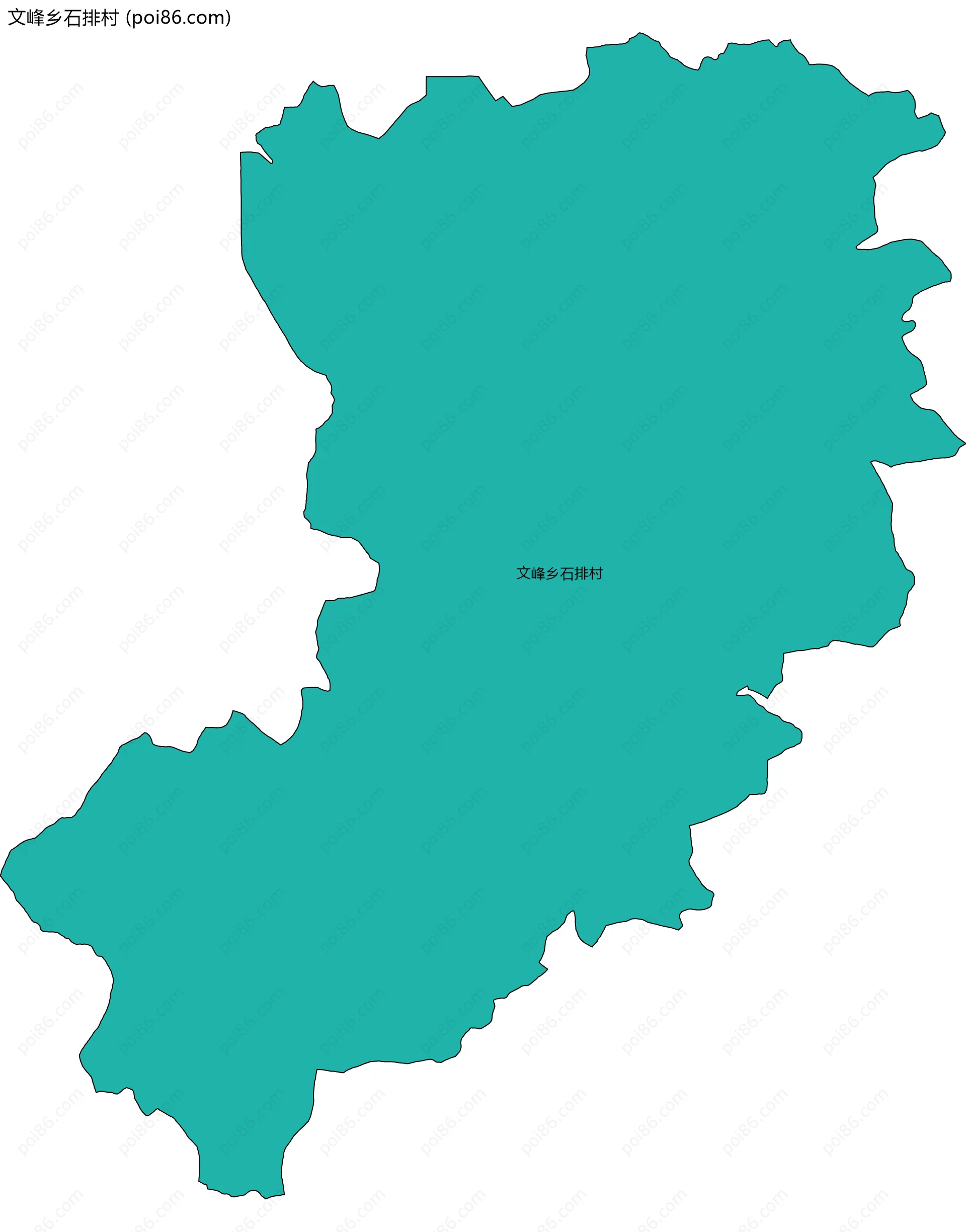 文峰乡石排村边界地图