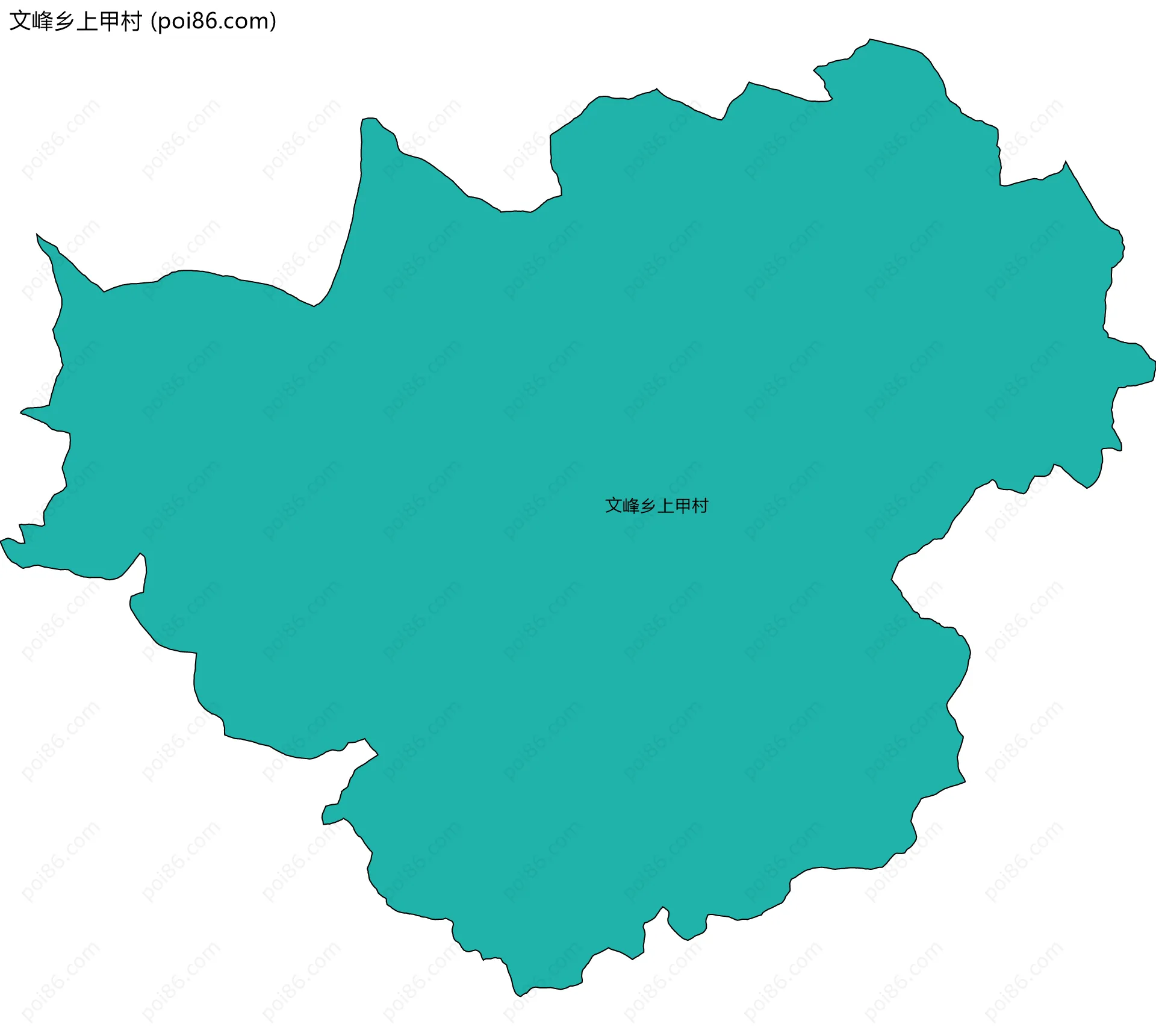 文峰乡上甲村边界地图