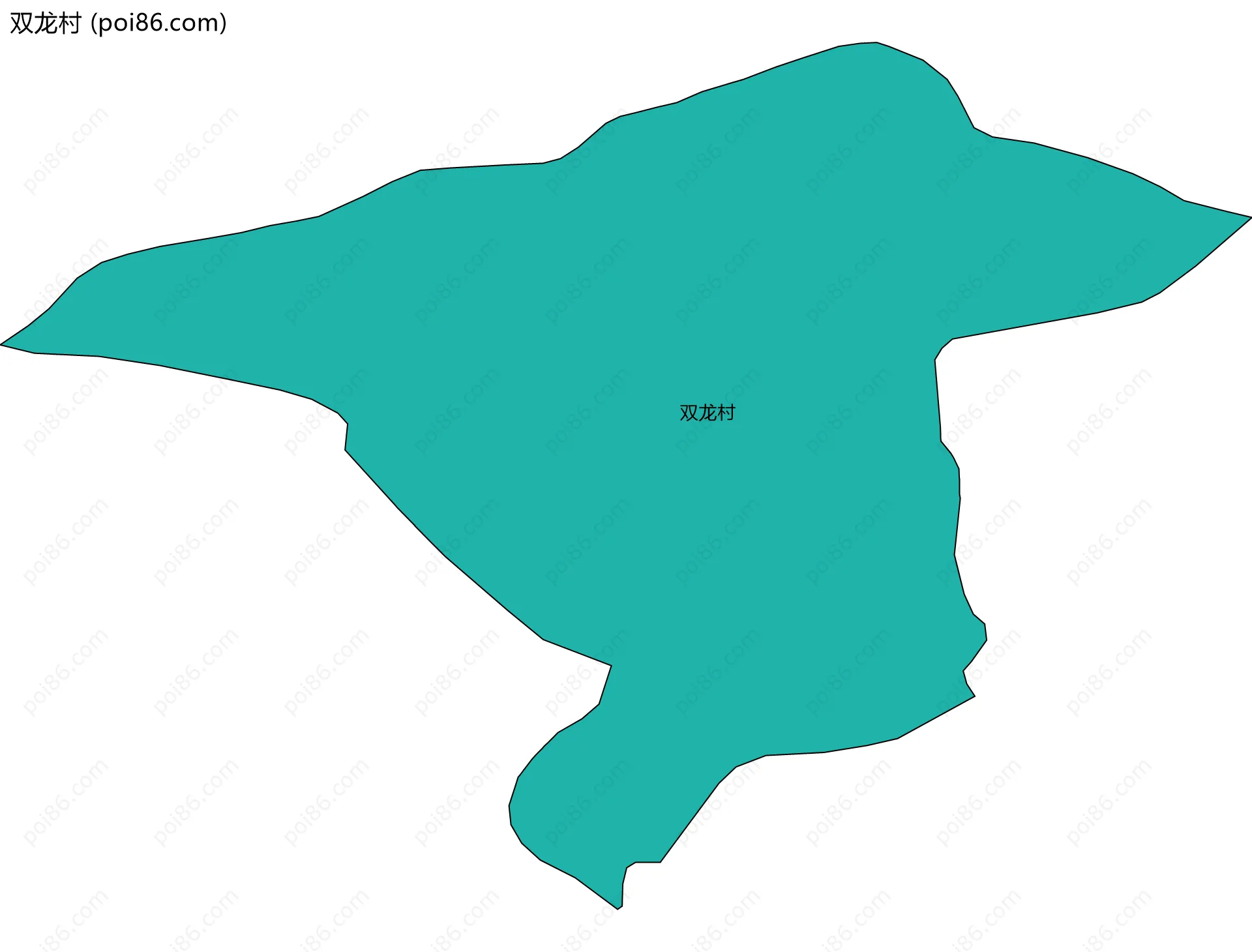 双龙村边界地图