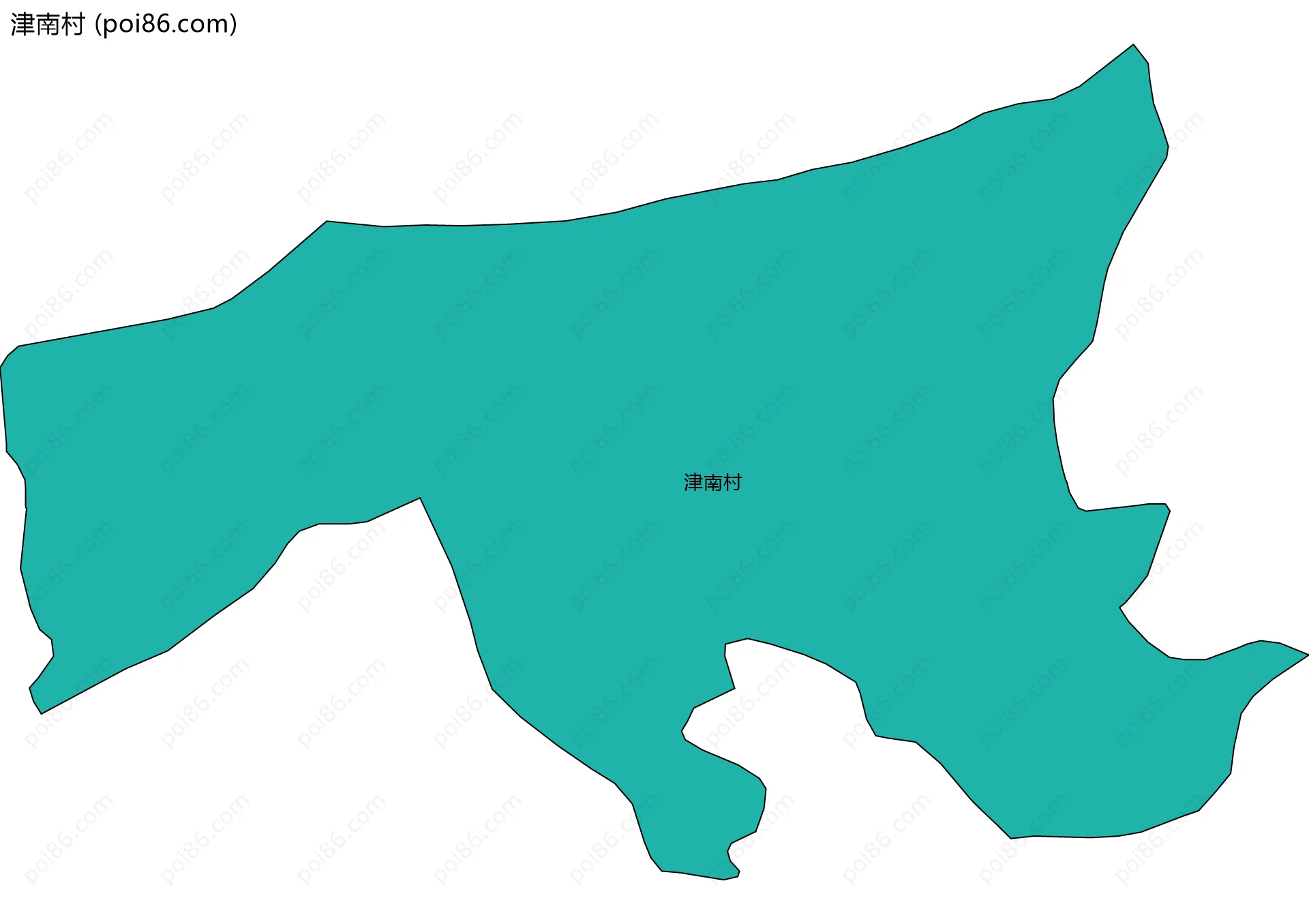 津南村边界地图