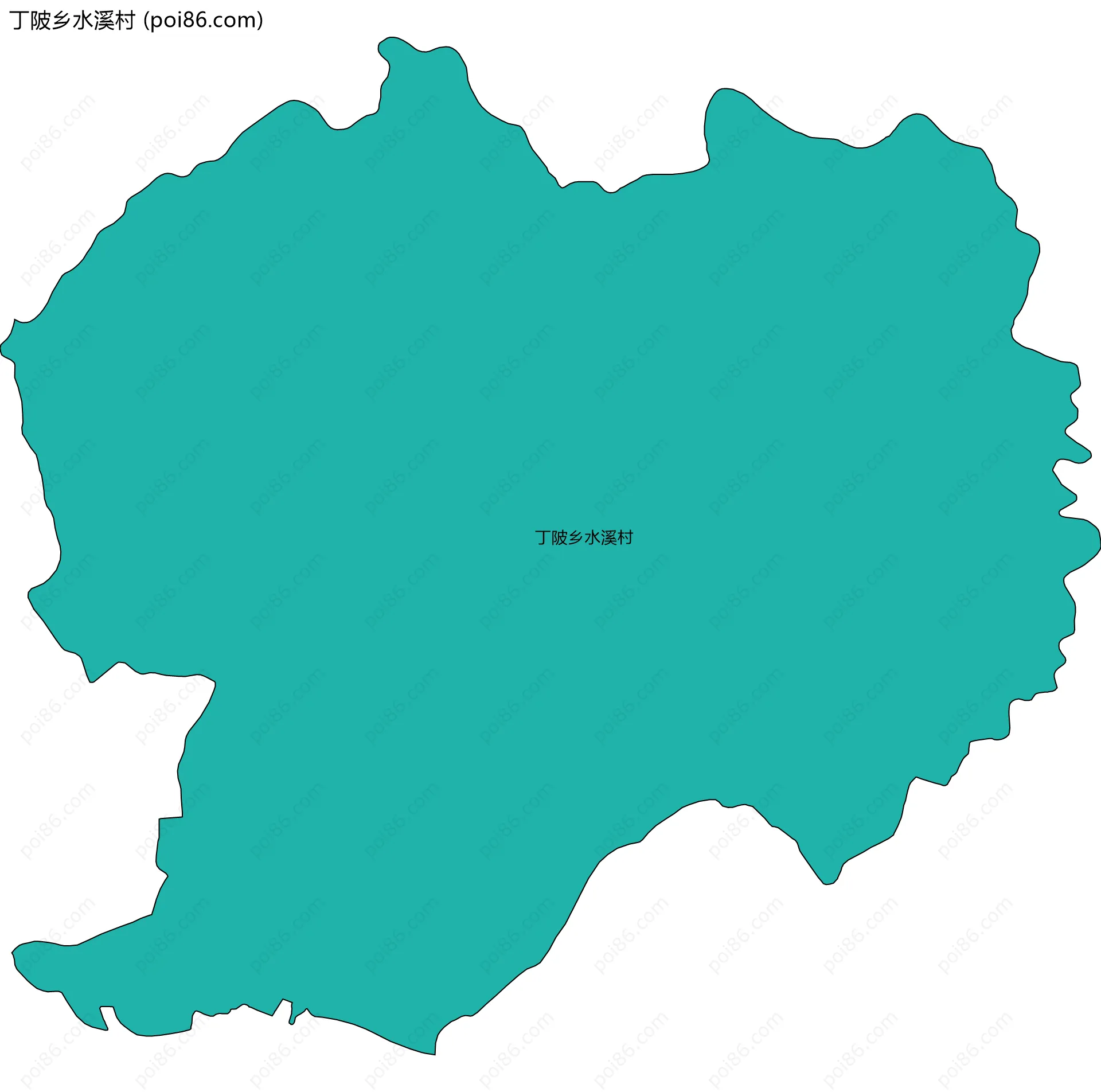 丁陂乡水溪村边界地图