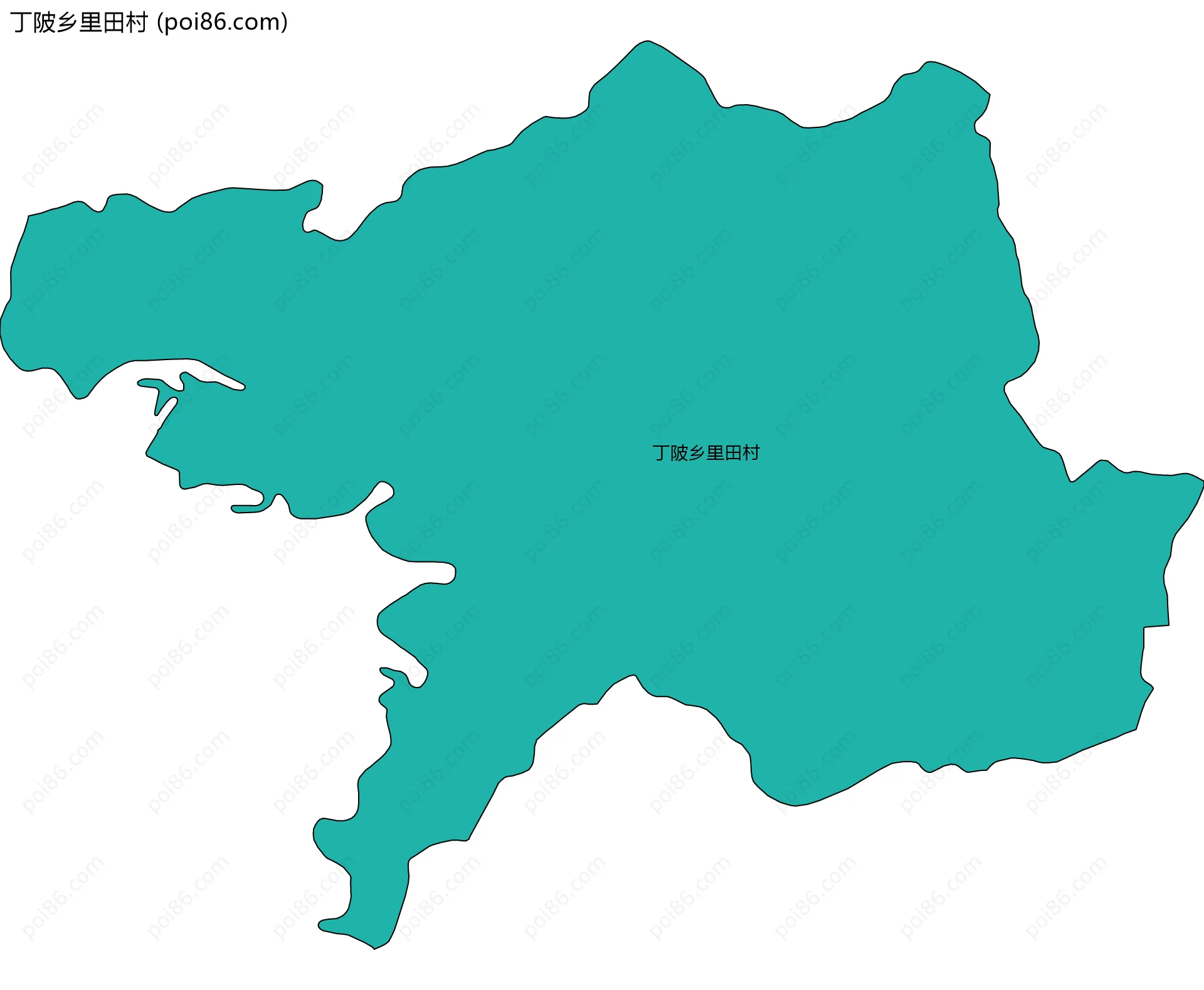 丁陂乡里田村边界地图