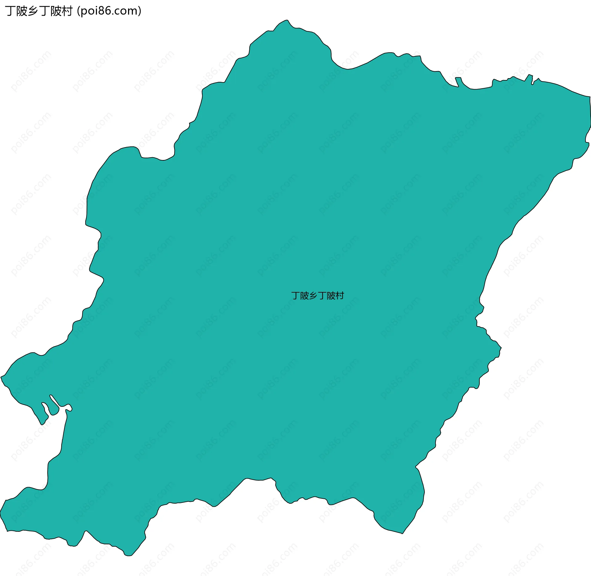 丁陂乡丁陂村边界地图