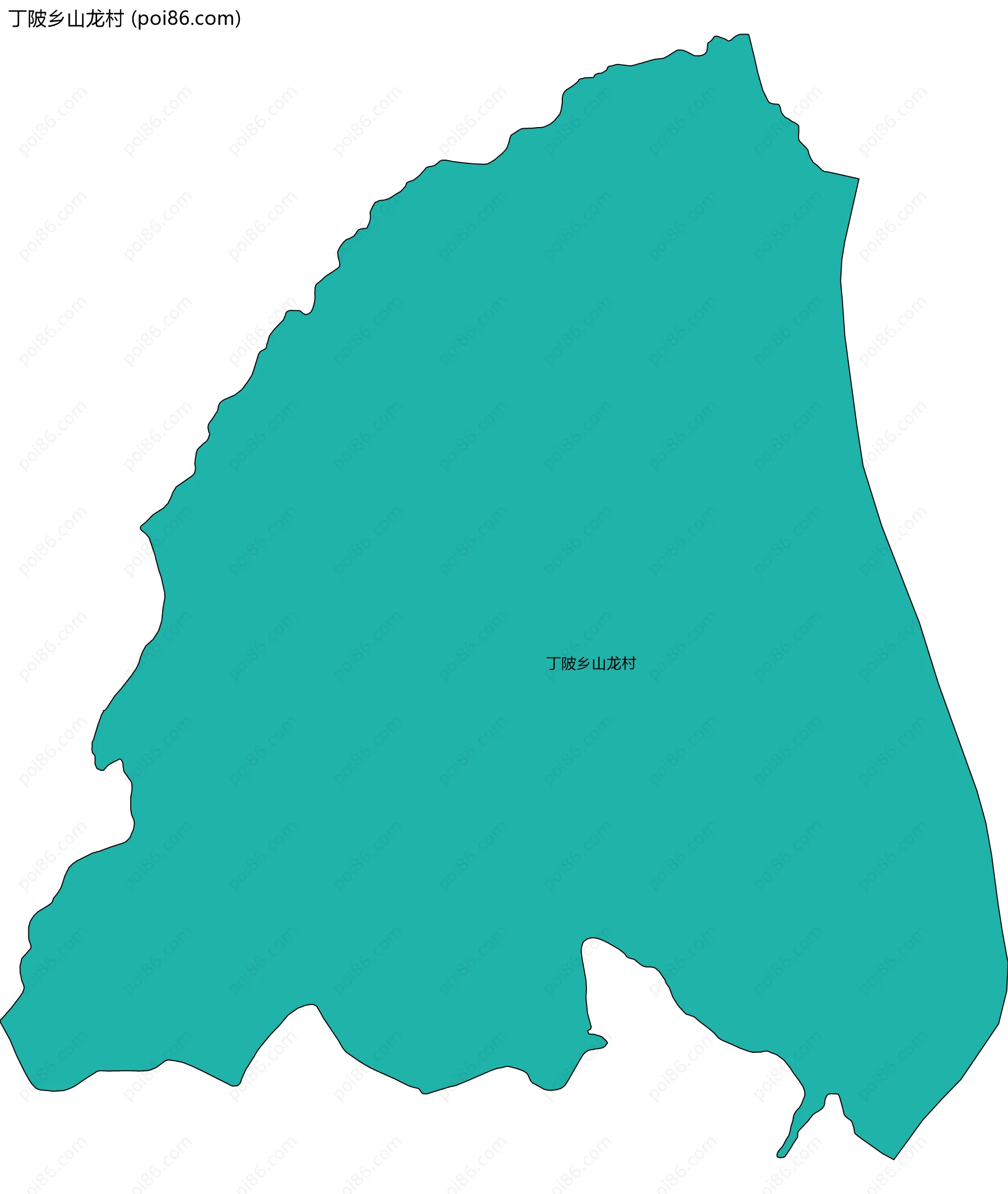 丁陂乡山龙村边界地图