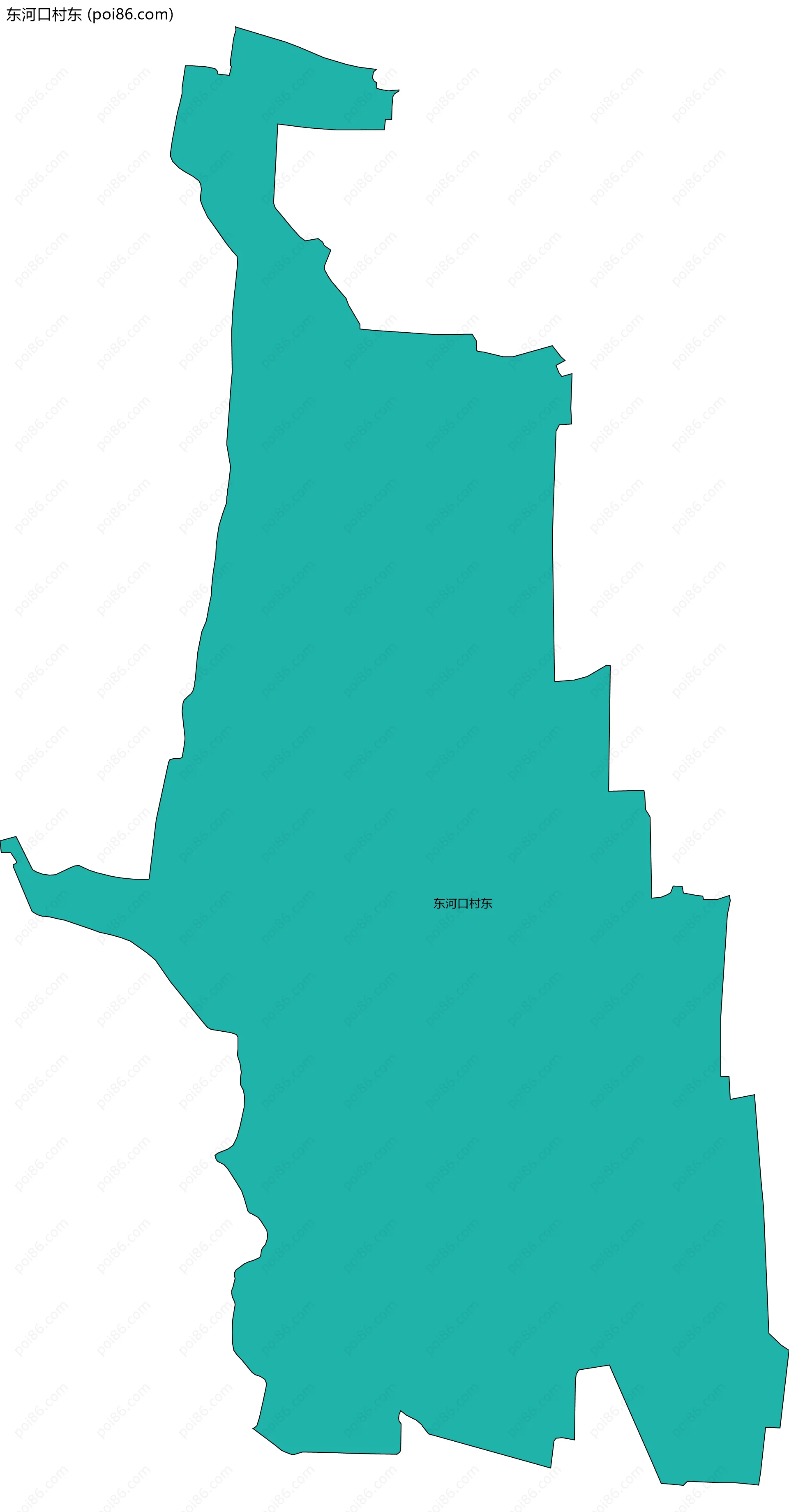 东河口村东边界地图