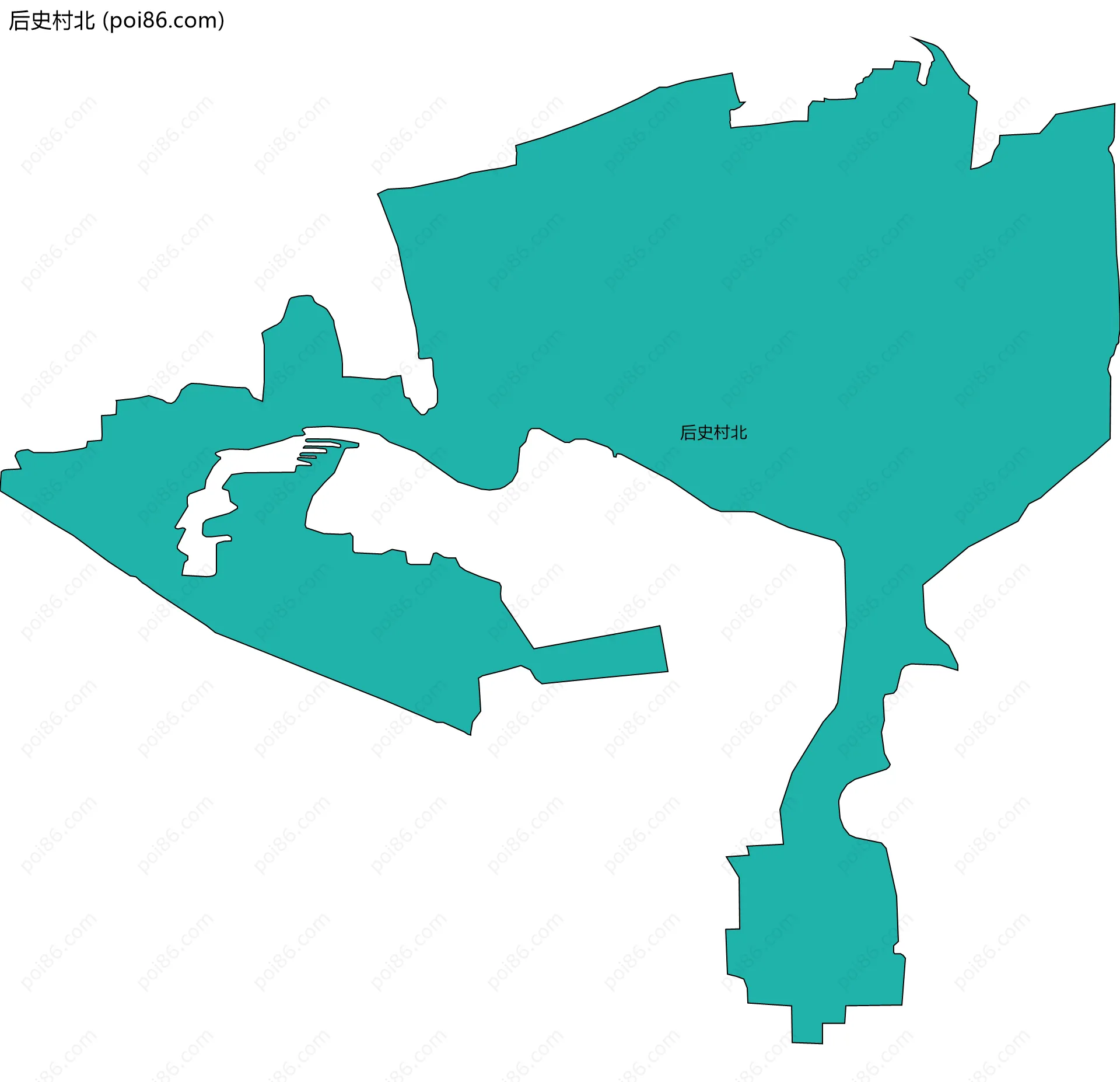 后史村北边界地图