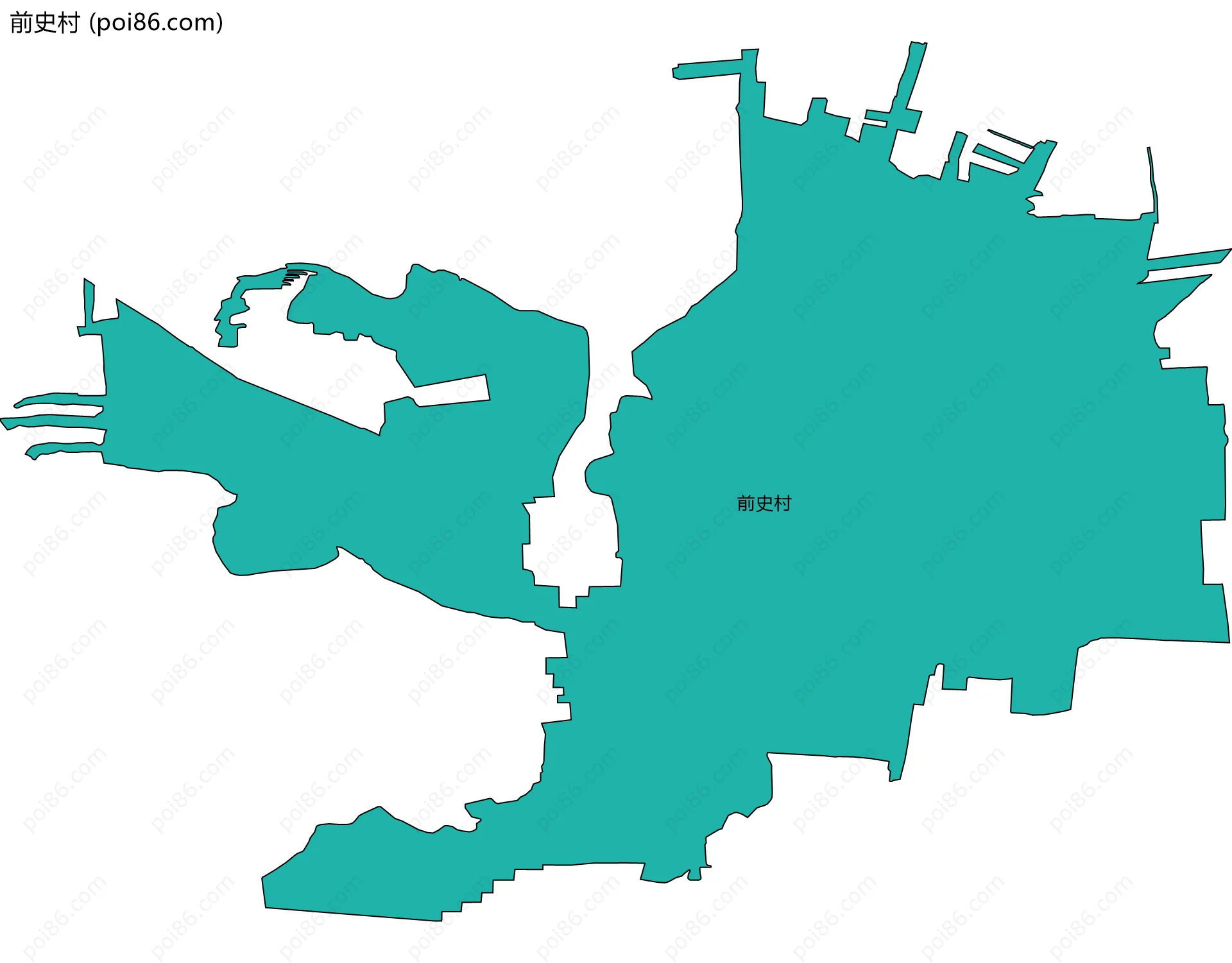 前史村边界地图