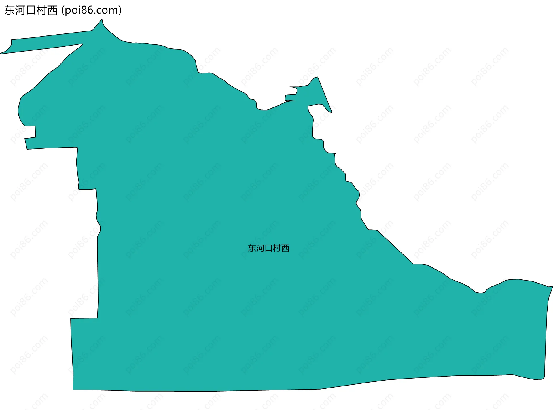 东河口村西边界地图