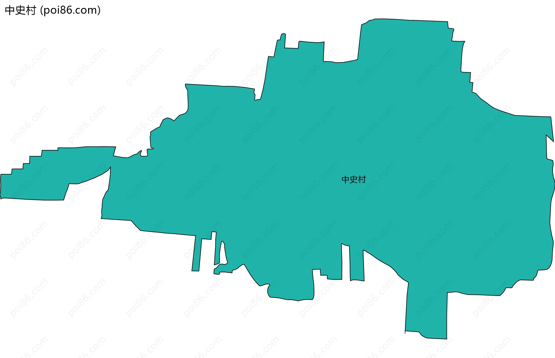 中史村边界地图