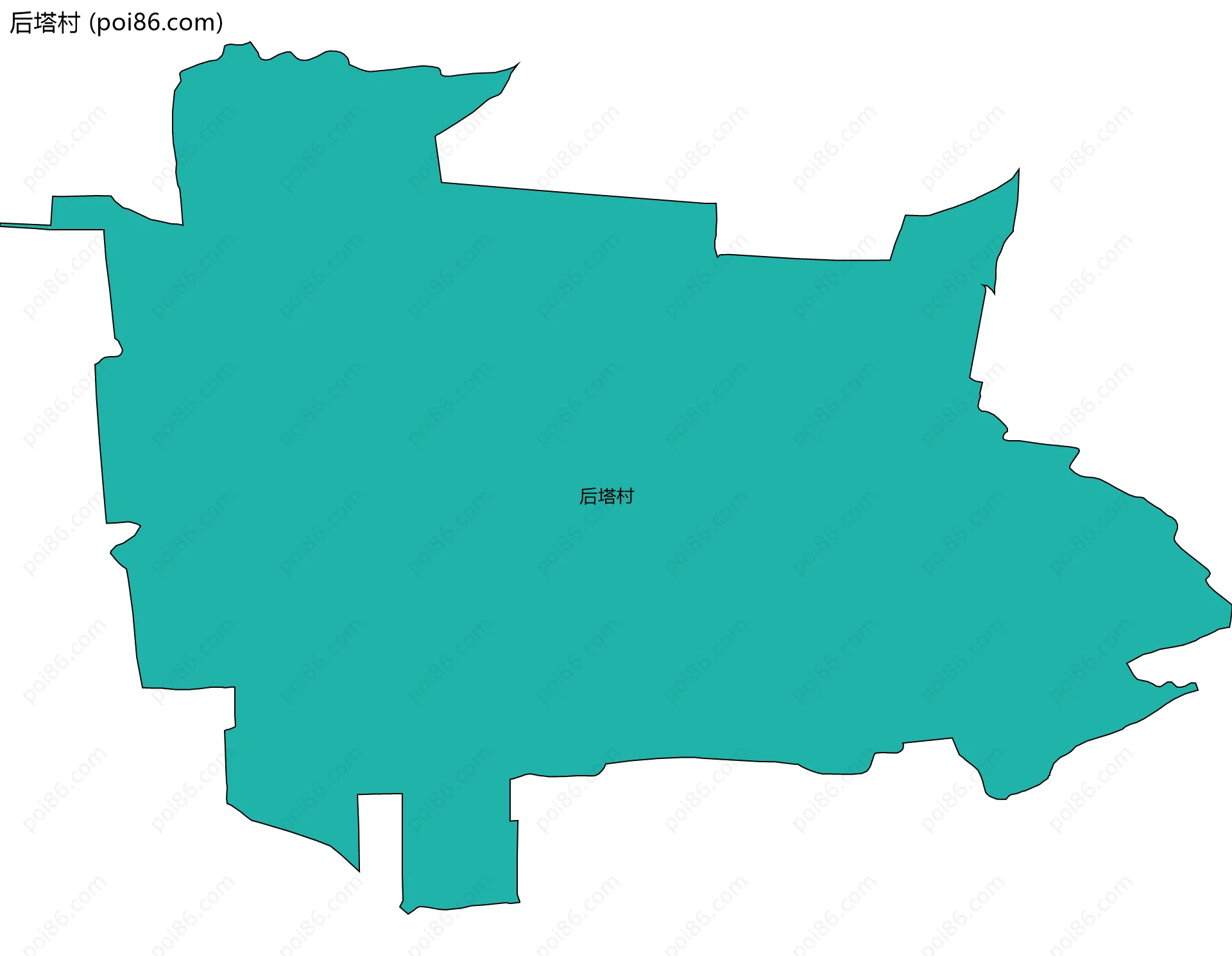 后塔村边界地图