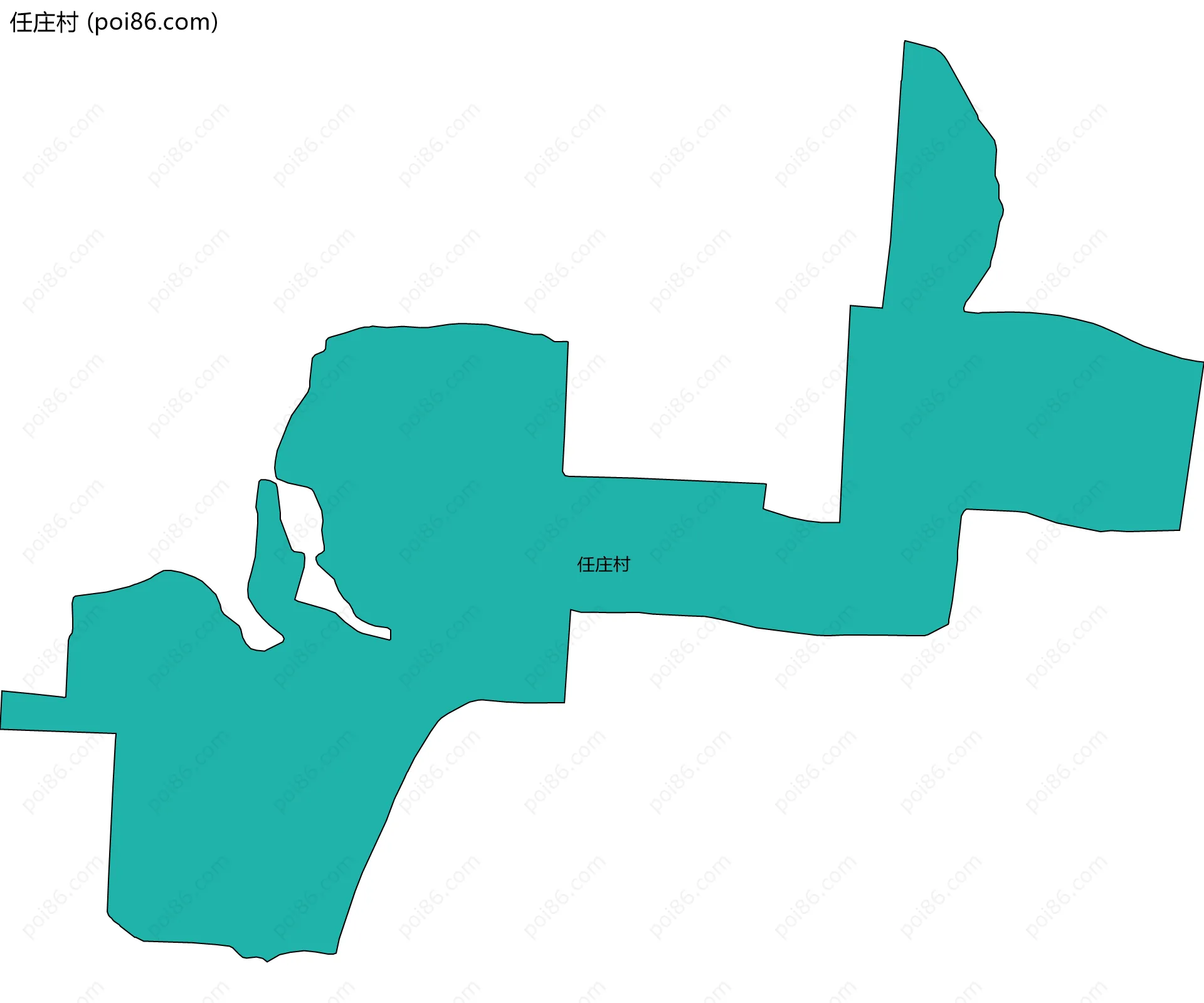 任庄村边界地图