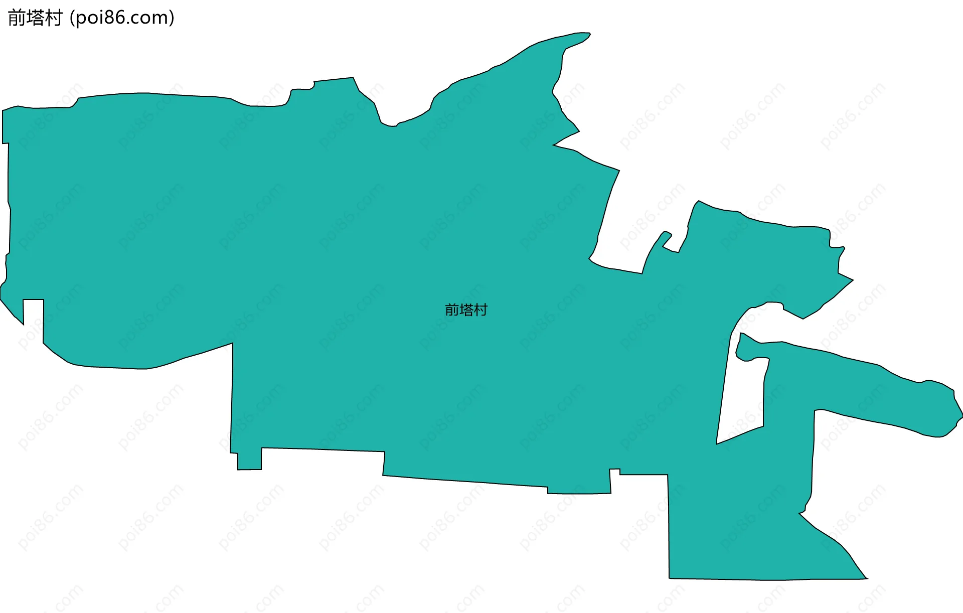 前塔村边界地图