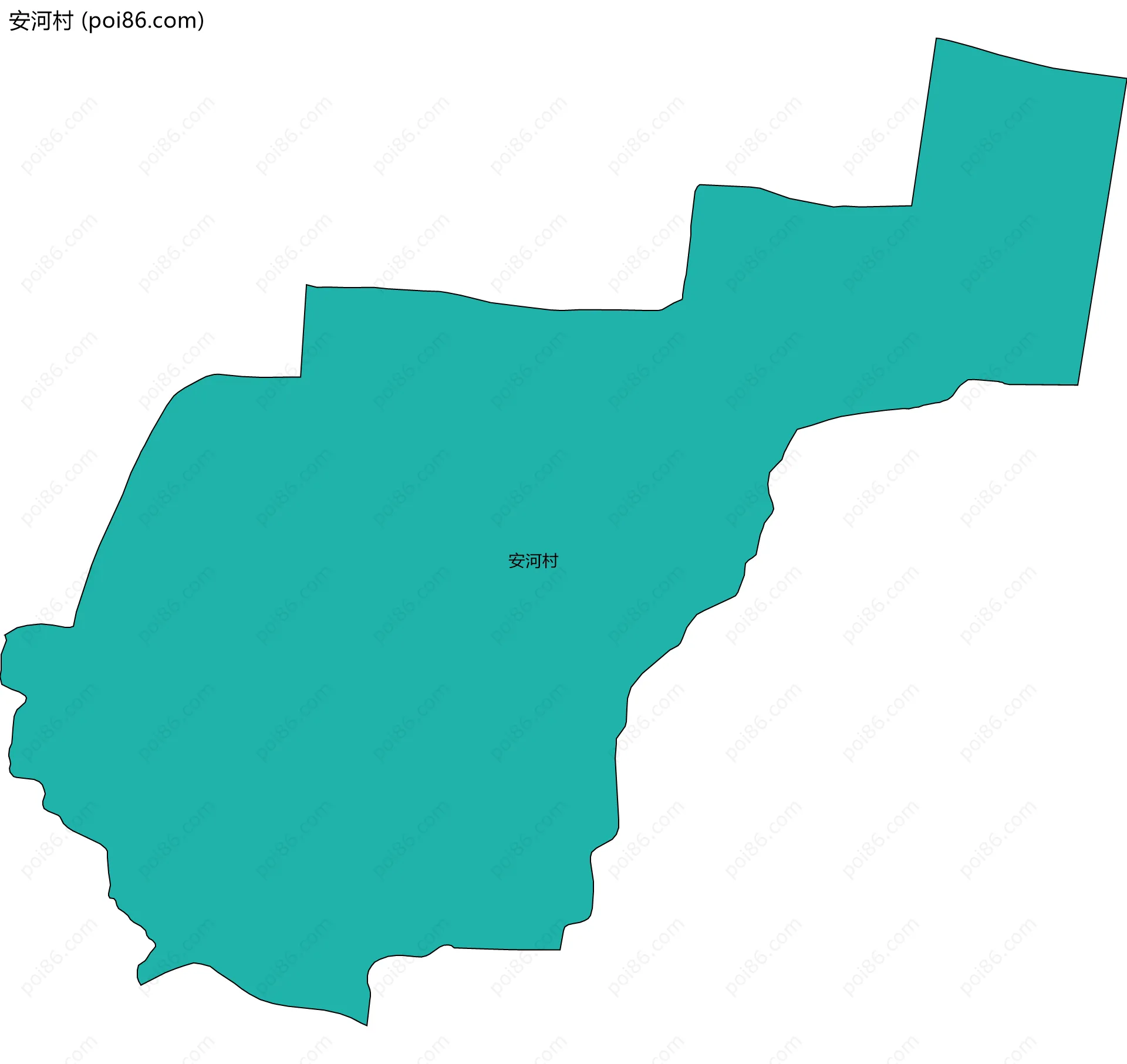 安河村边界地图