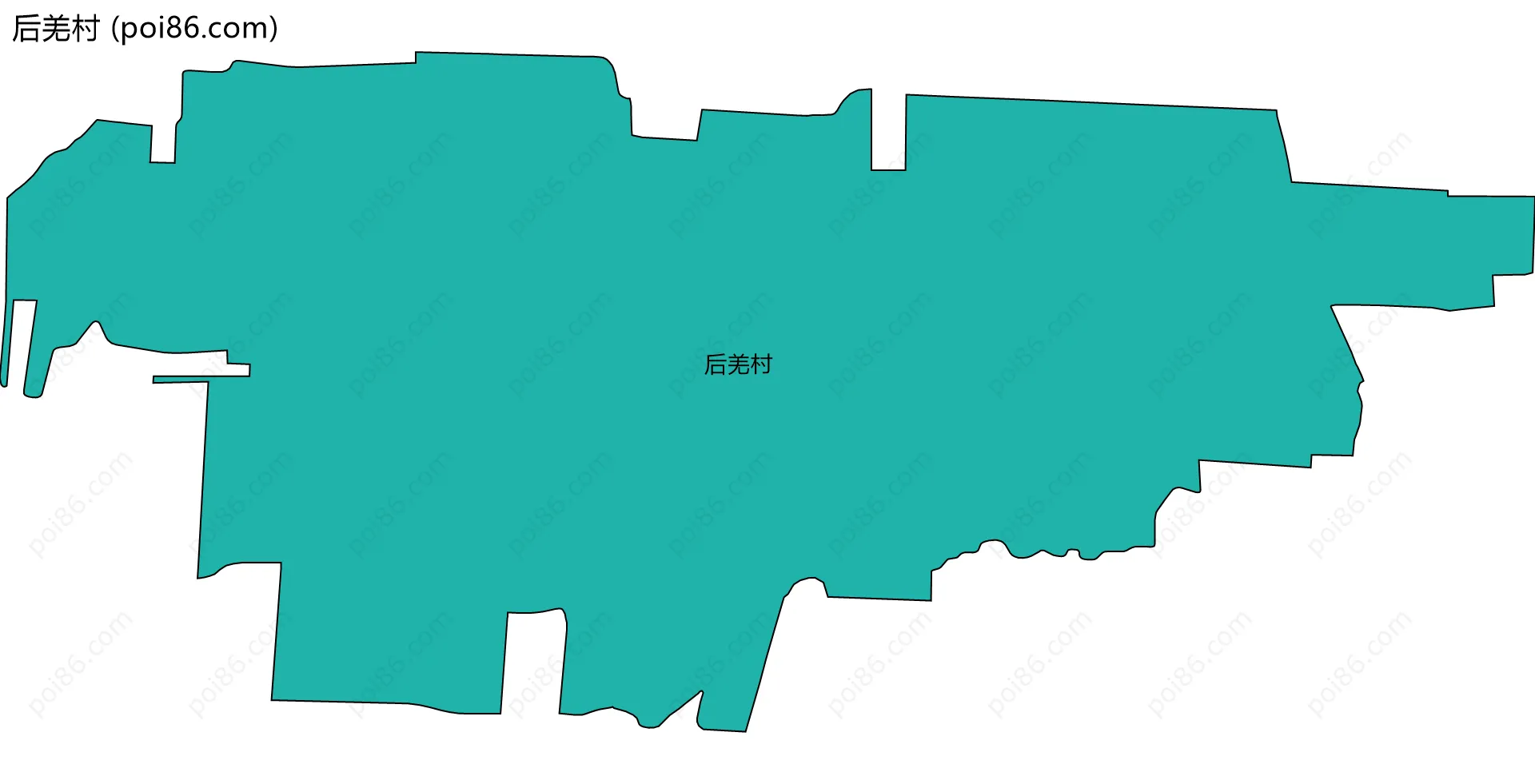 后羌村边界地图