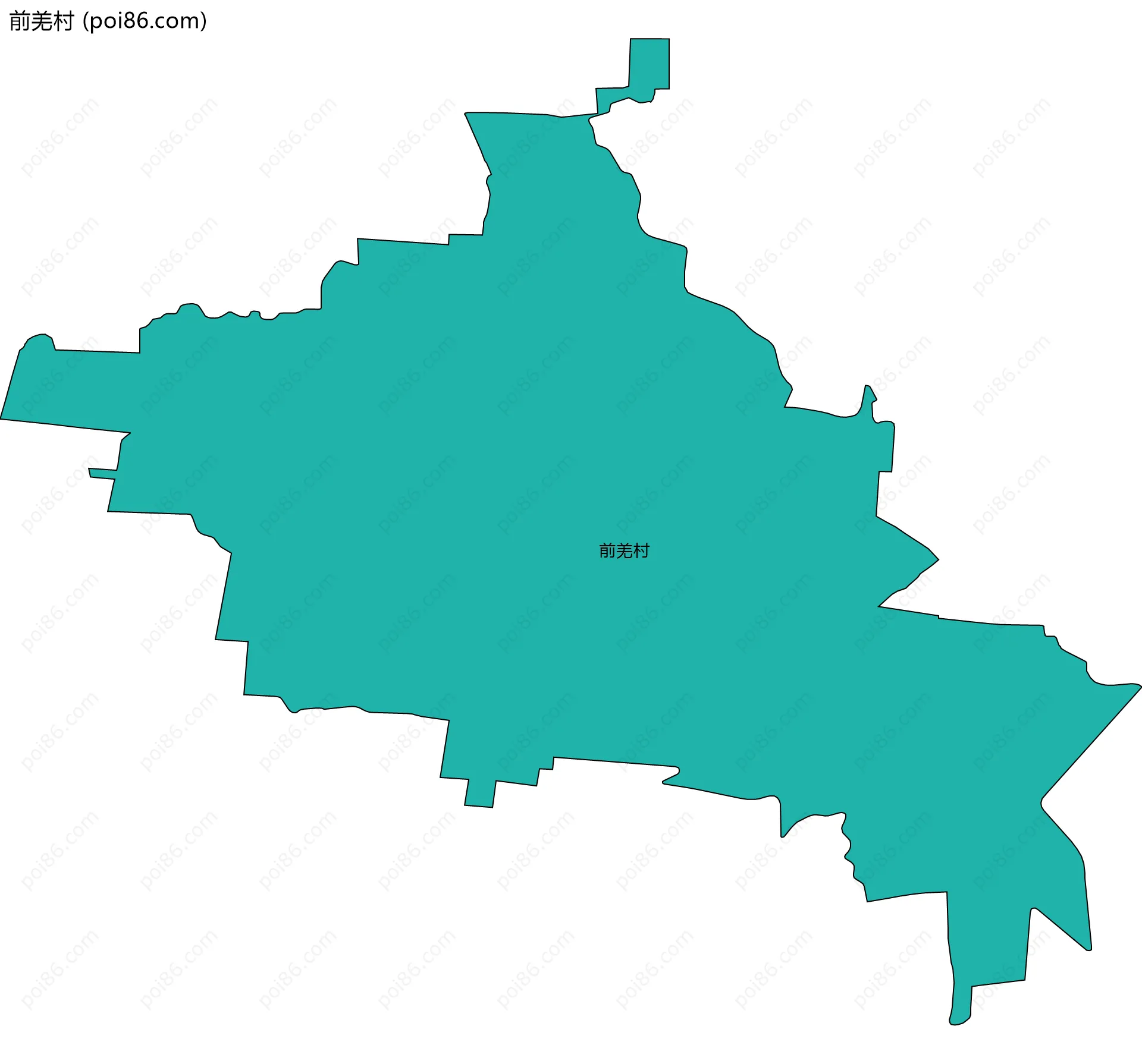 前羌村边界地图