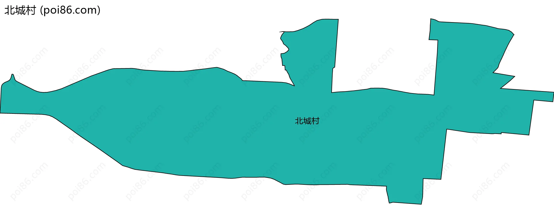 北城村边界地图