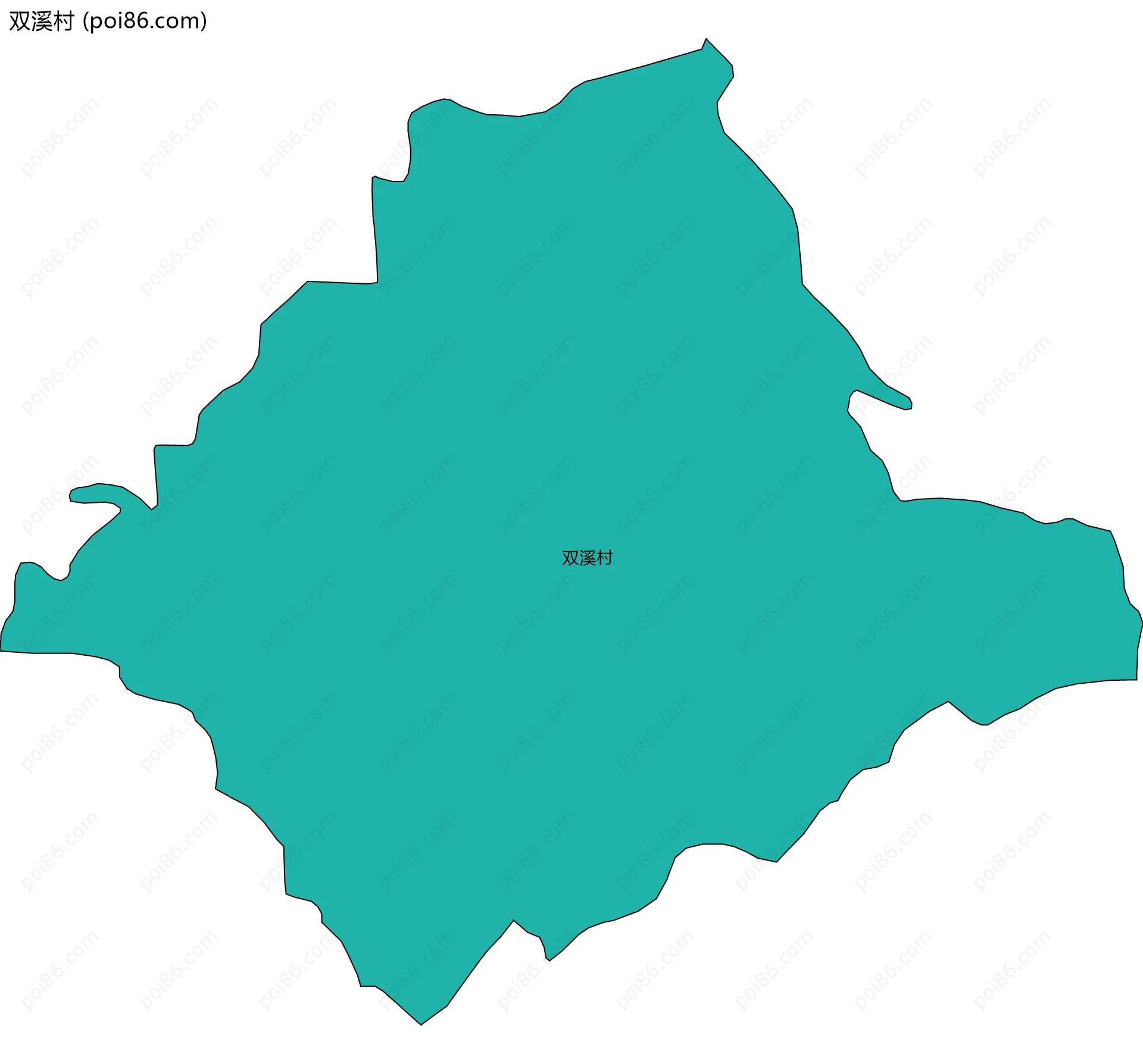 双溪村边界地图
