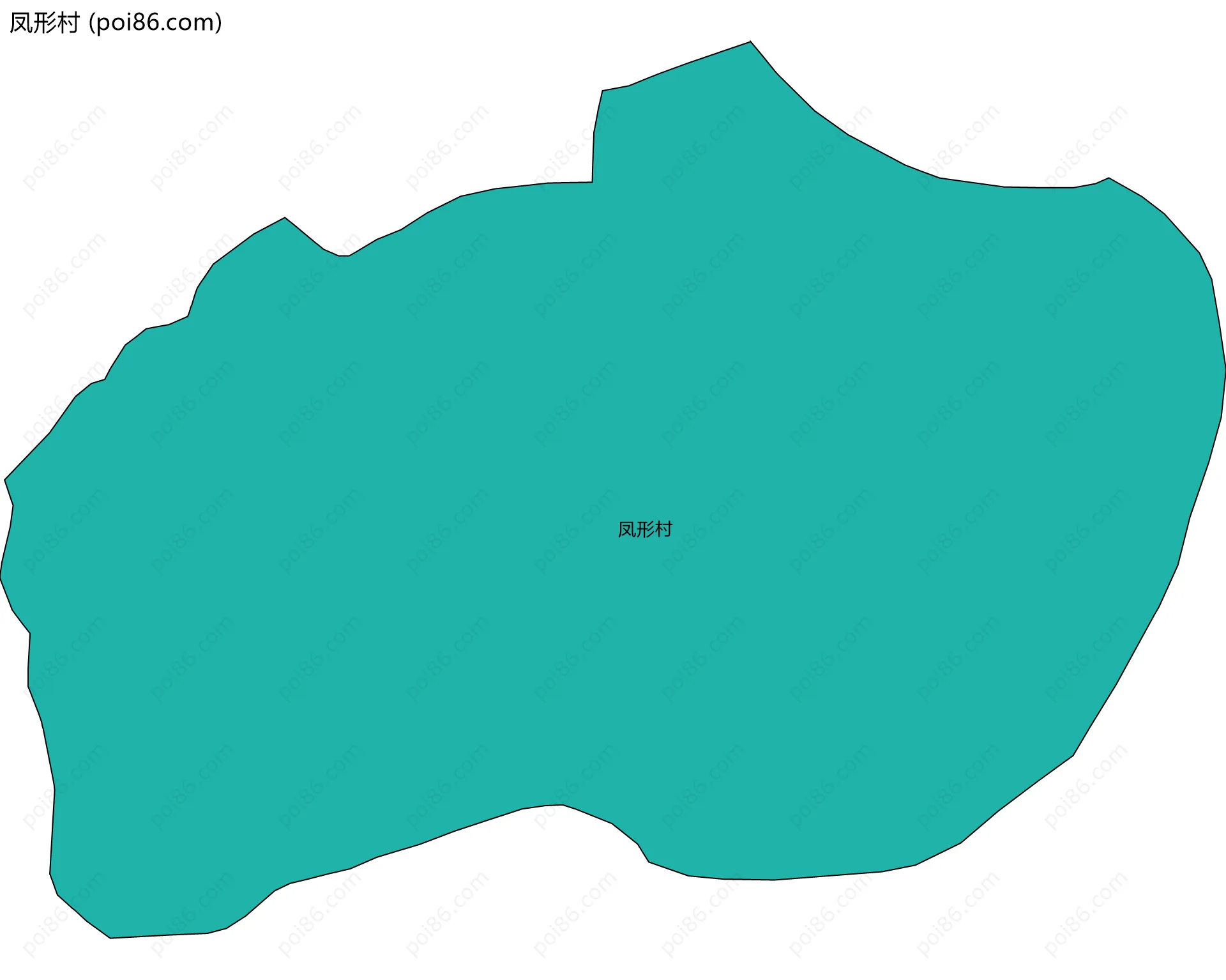 凤形村边界地图