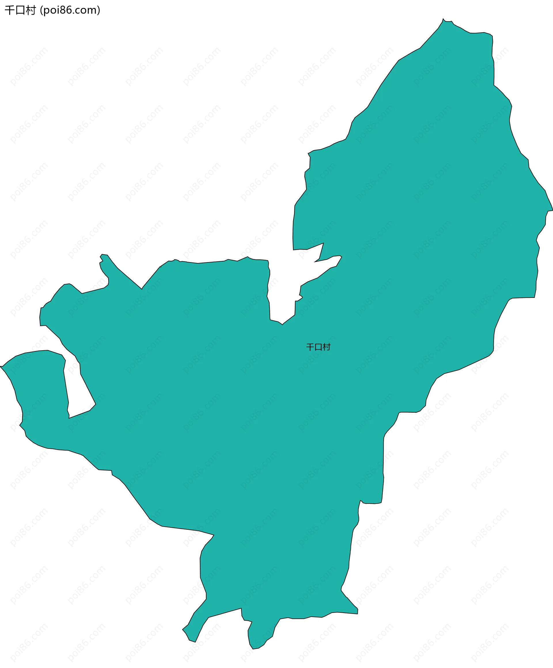 千口村边界地图