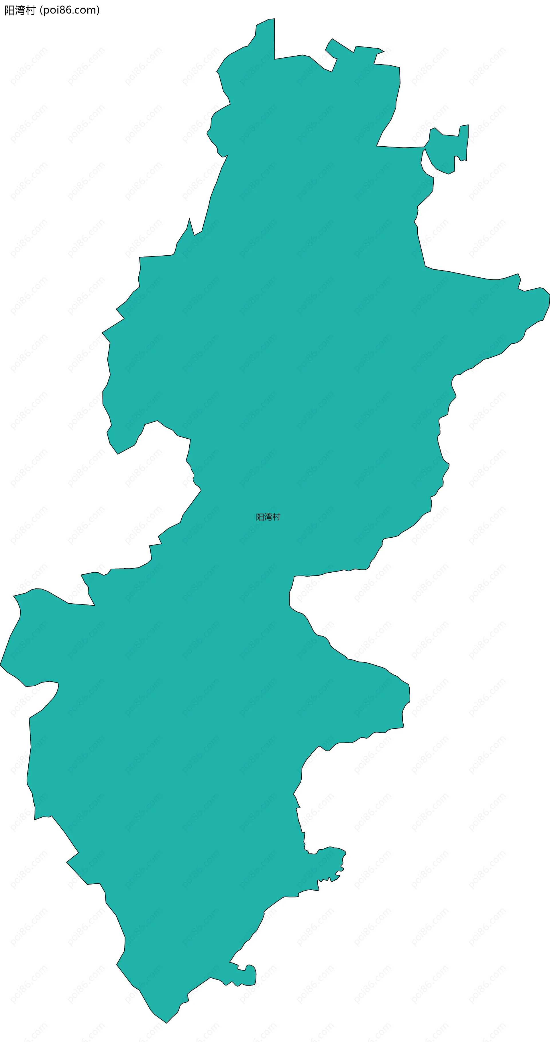 阳湾村边界地图