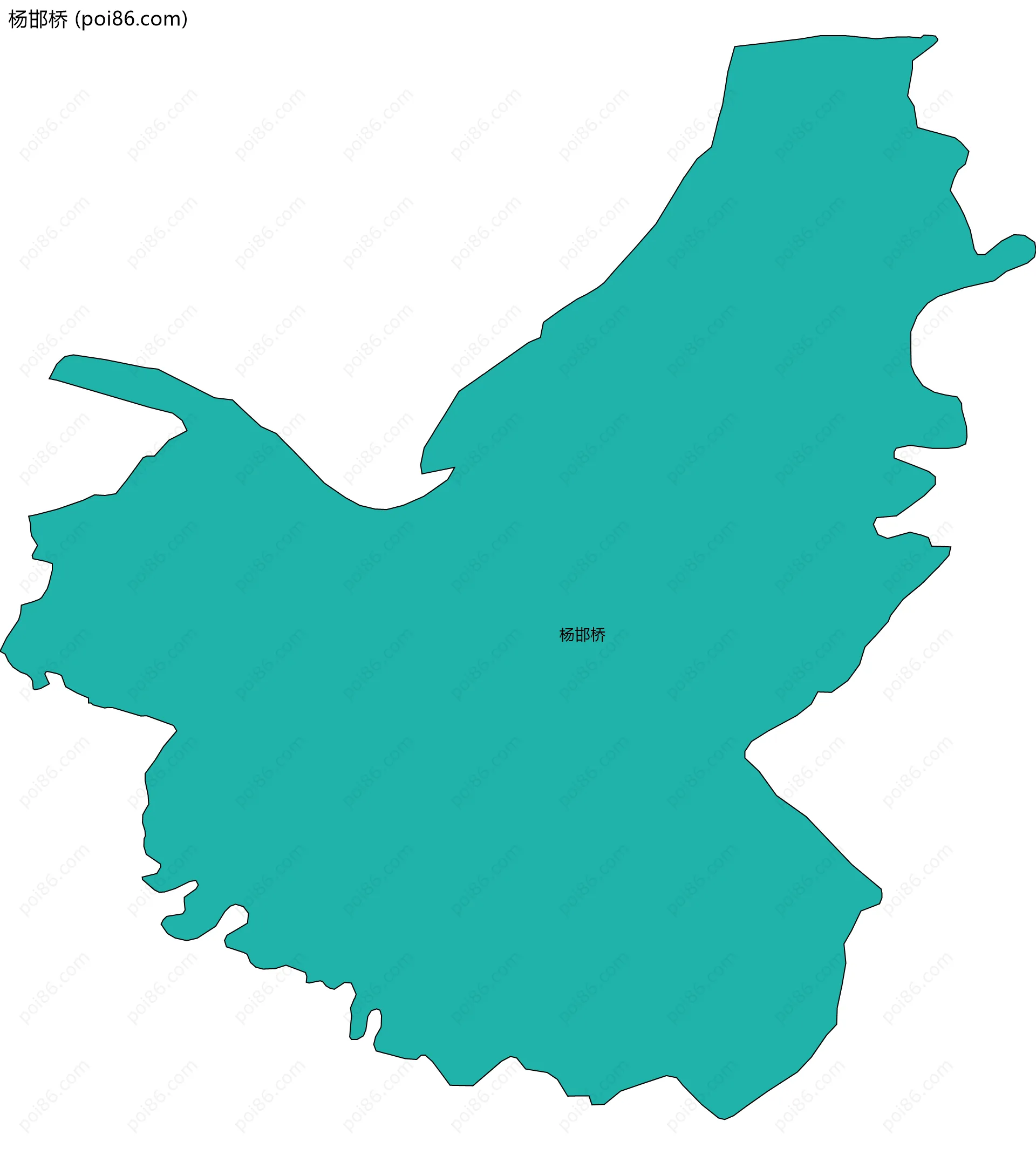 杨邯桥边界地图