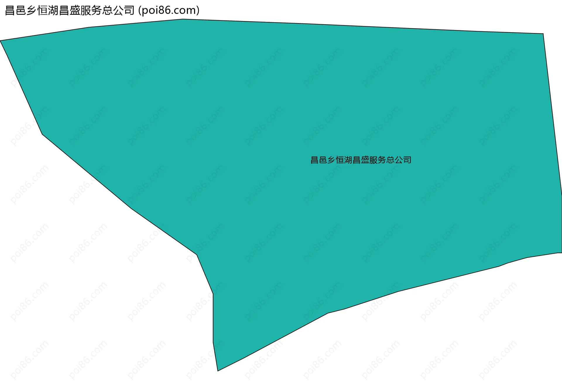 昌邑乡恒湖昌盛服务总公司边界地图