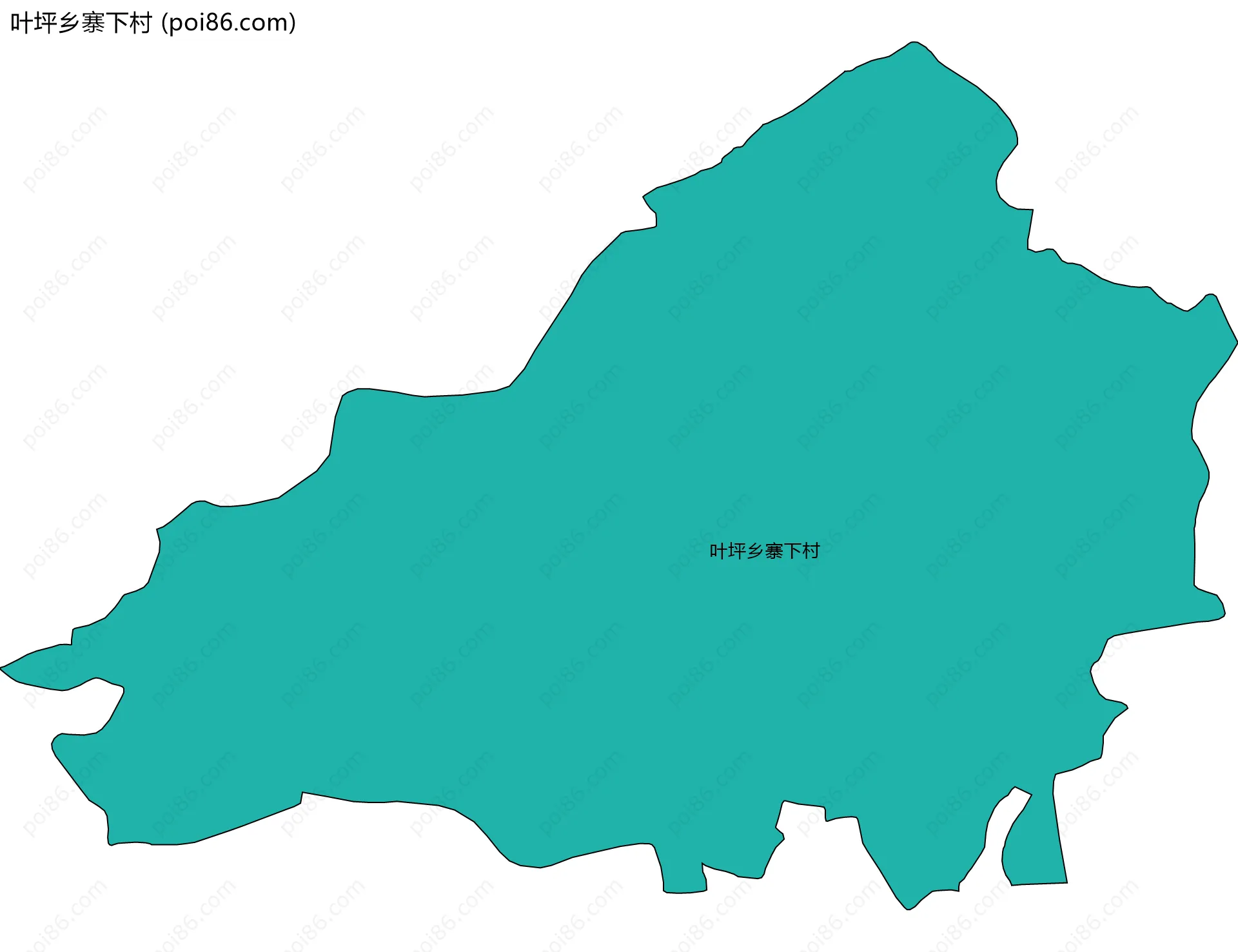 叶坪乡寨下村边界地图