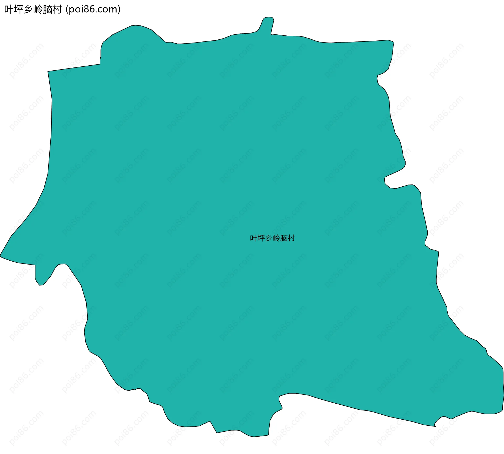 叶坪乡岭脑村边界地图