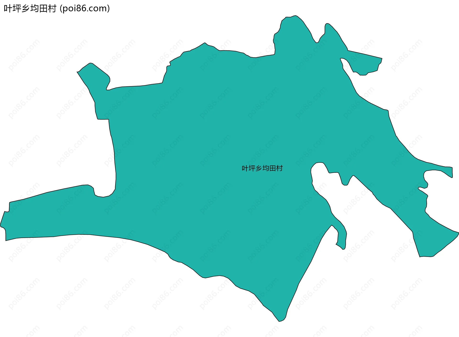叶坪乡均田村边界地图
