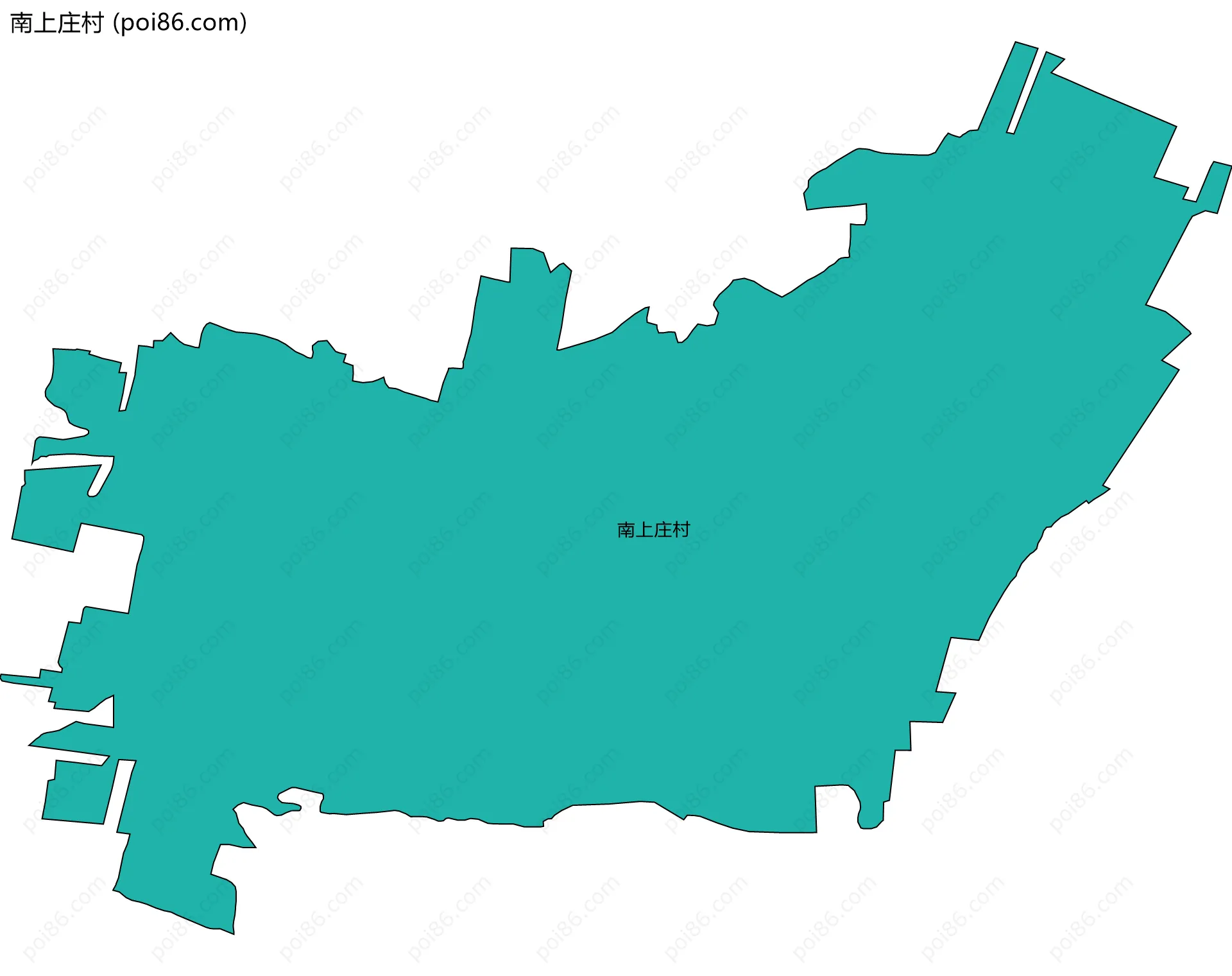 南上庄村边界地图
