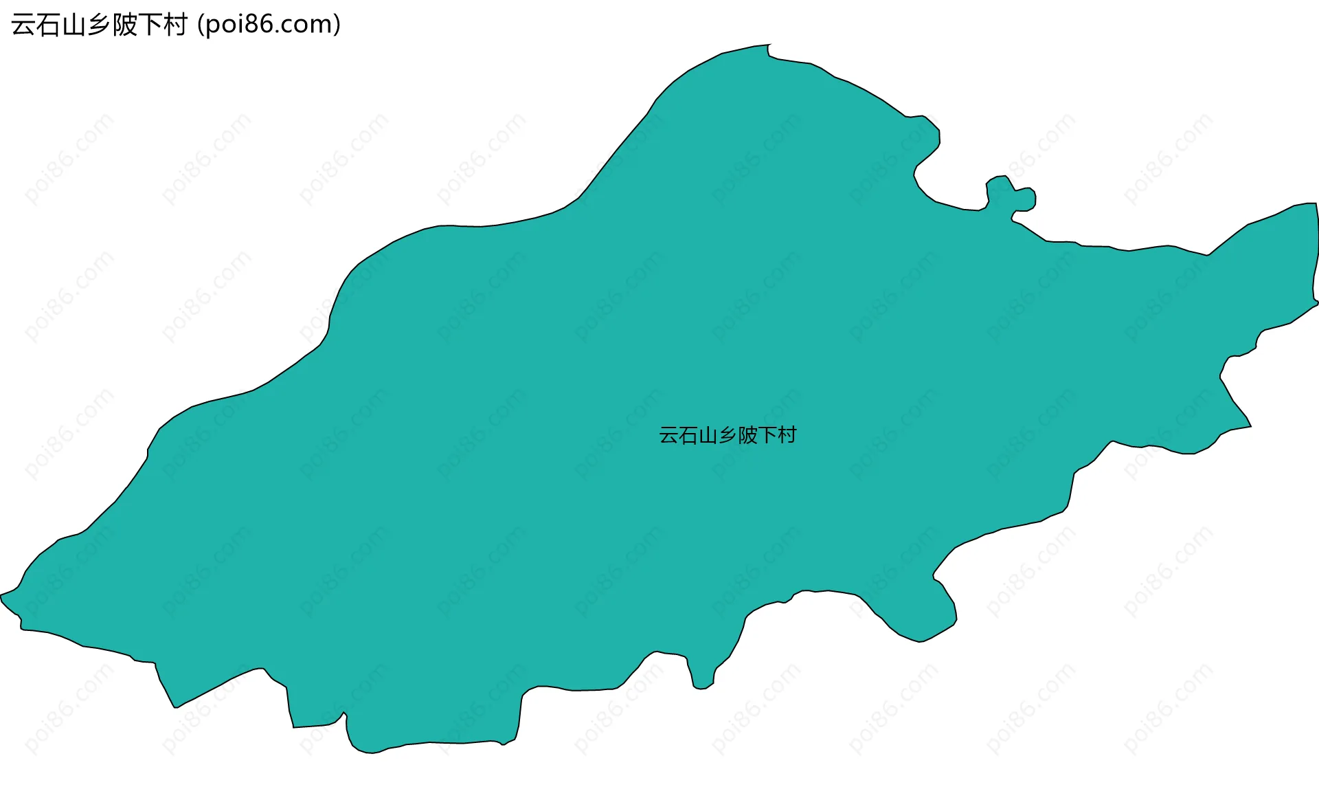 云石山乡陂下村边界地图