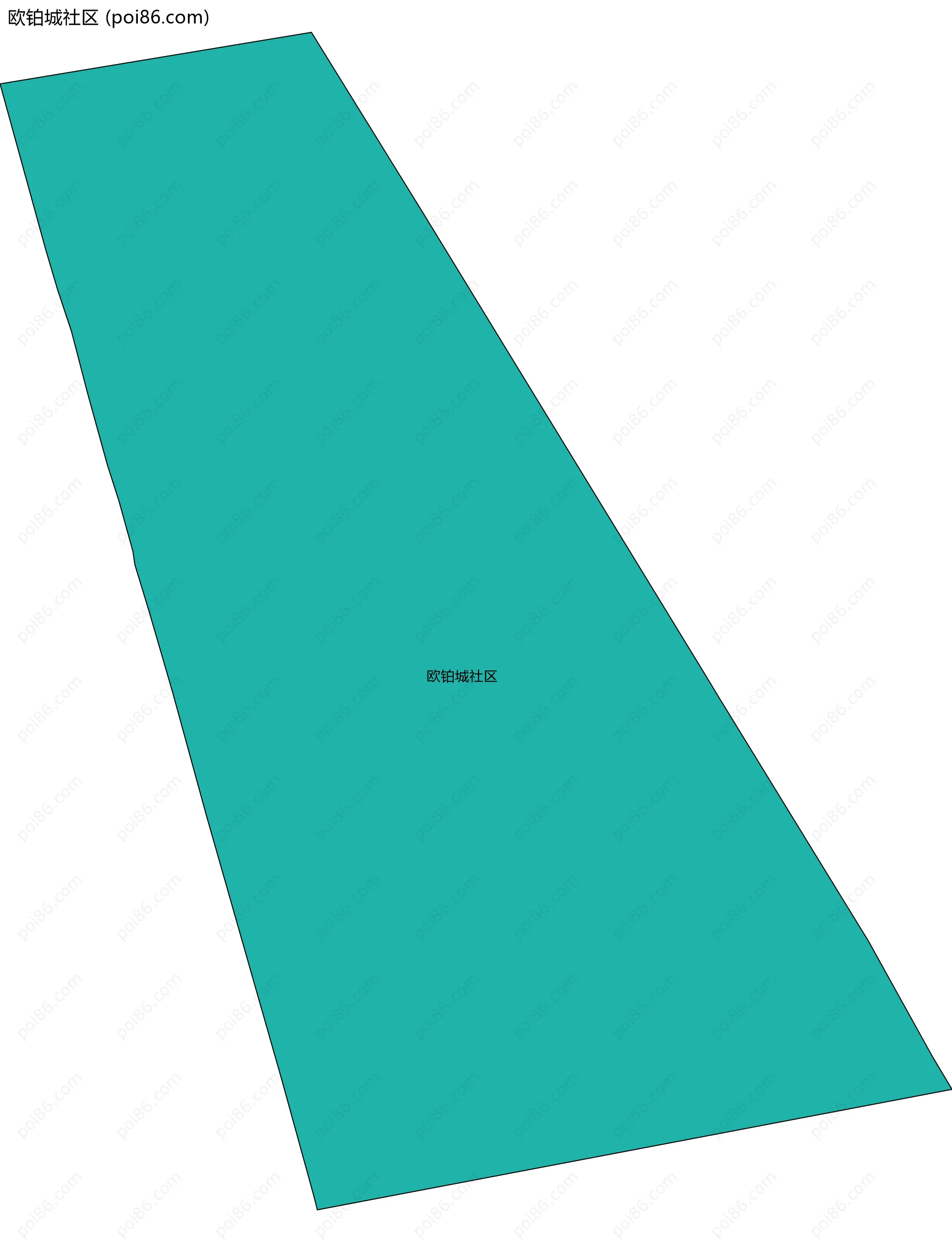 欧铂城社区边界地图