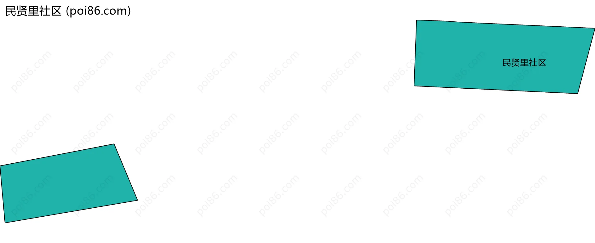 民贤里社区边界地图