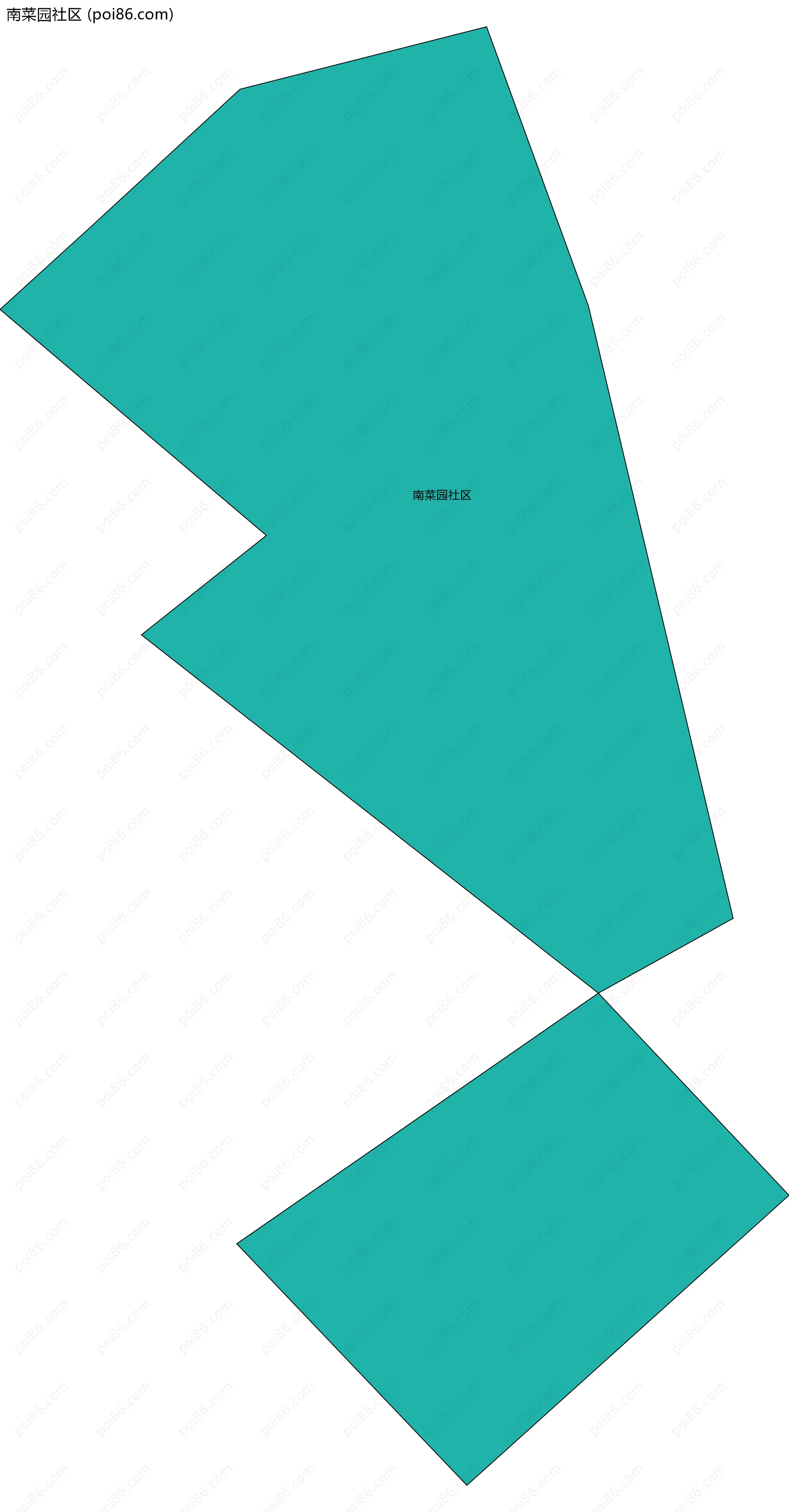 南菜园社区边界地图