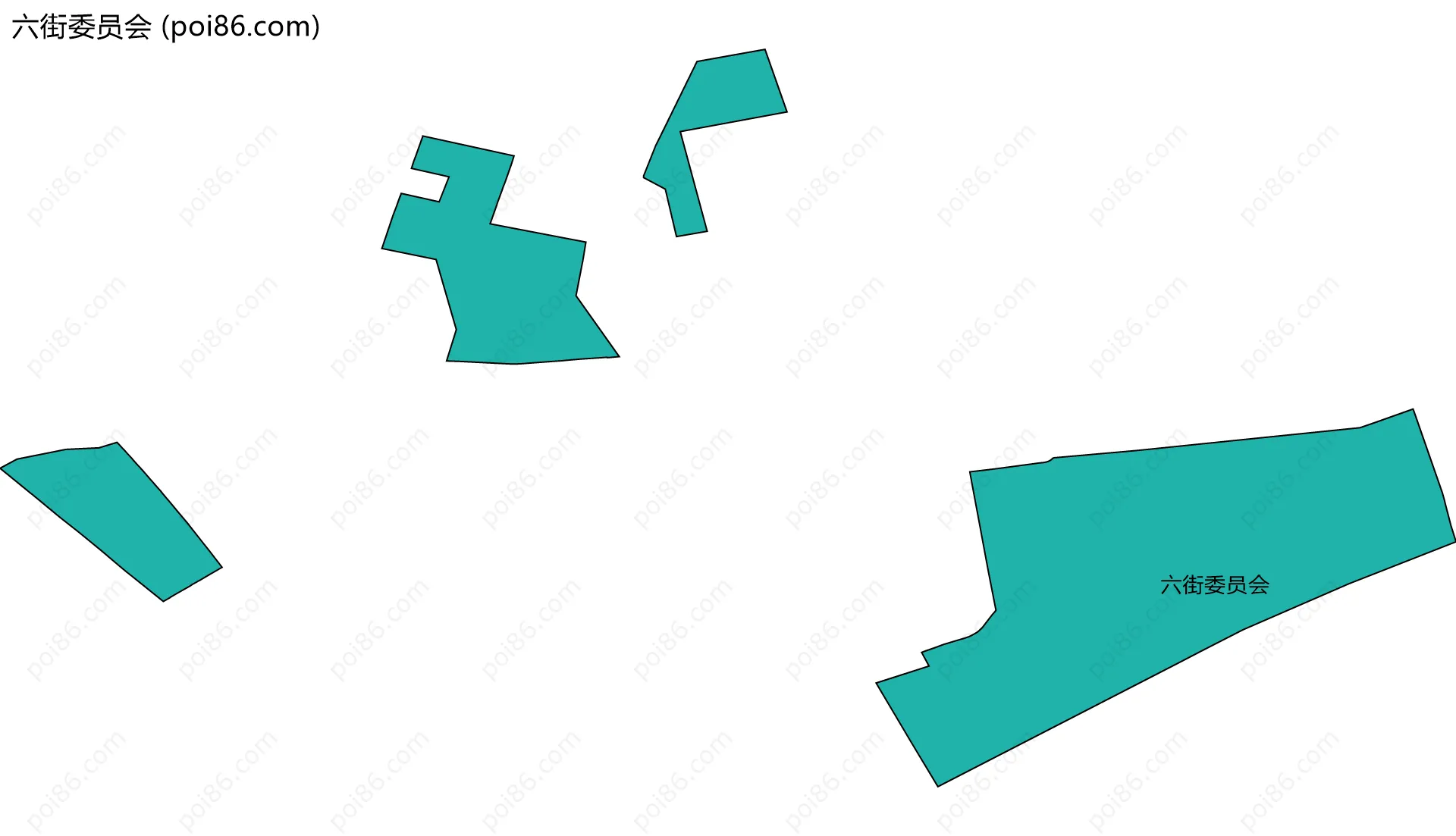 六街委员会边界地图