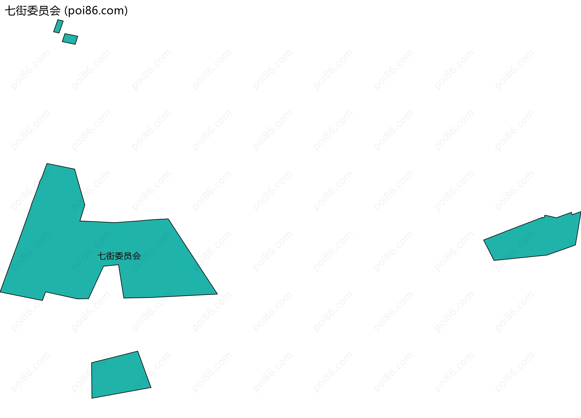 七街委员会边界地图