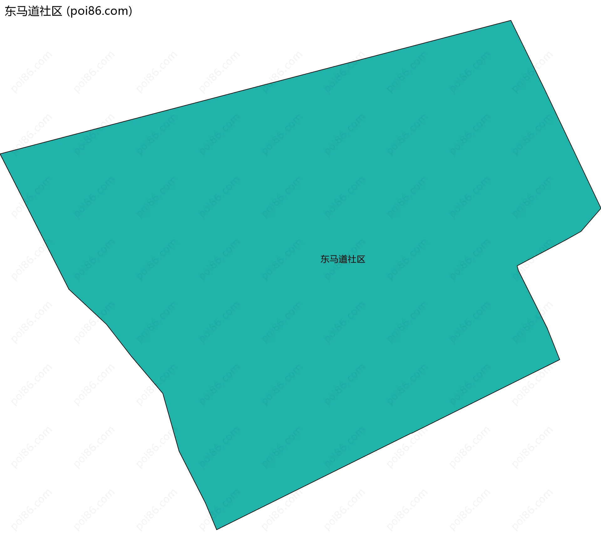 东马道社区边界地图