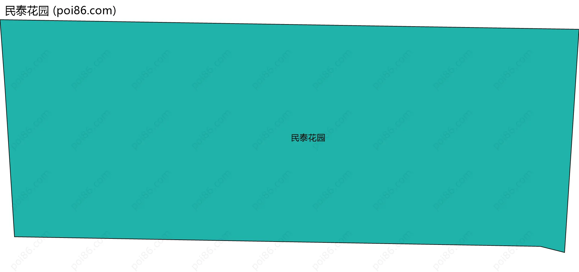 民泰花园边界地图