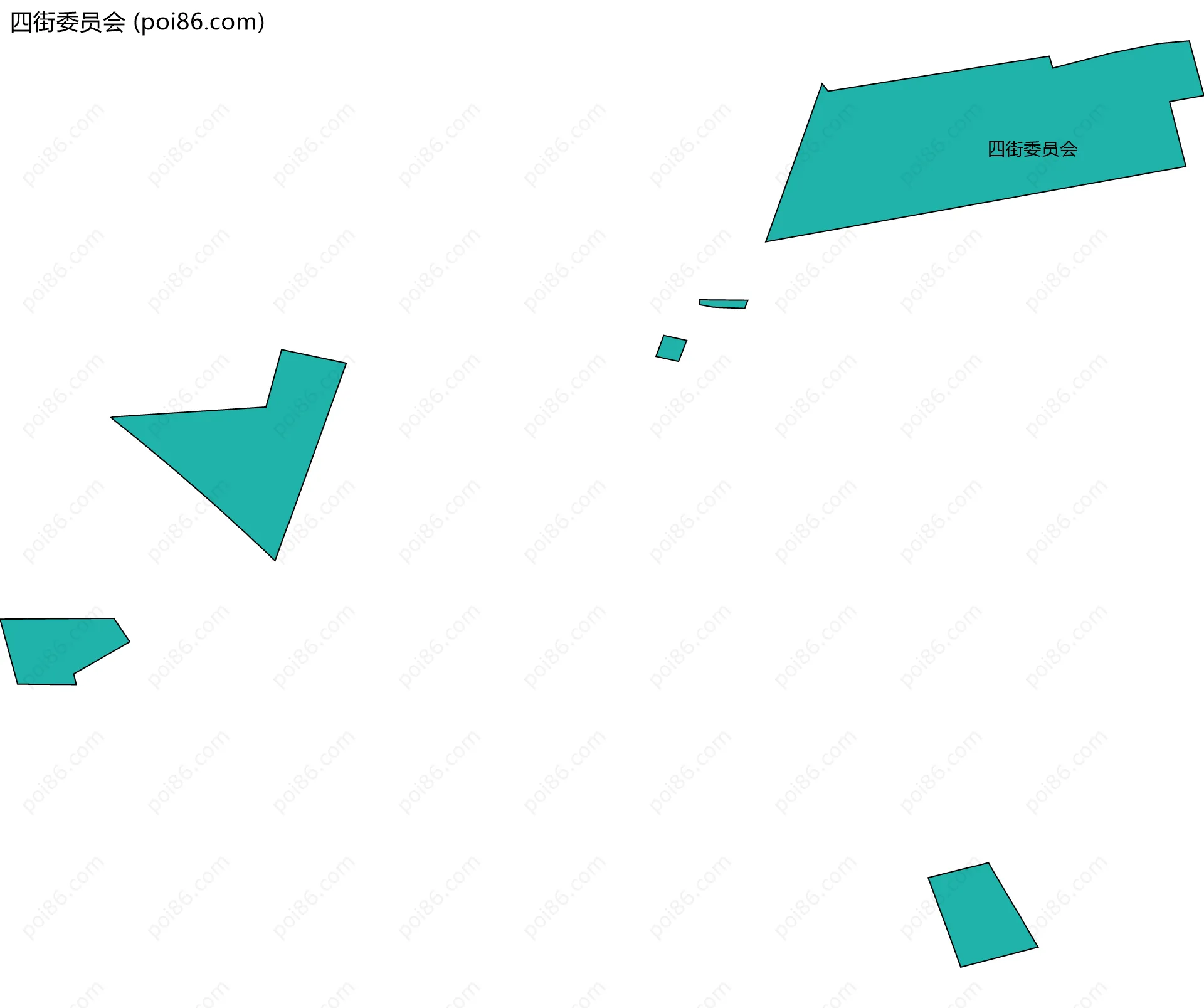 四街委员会边界地图