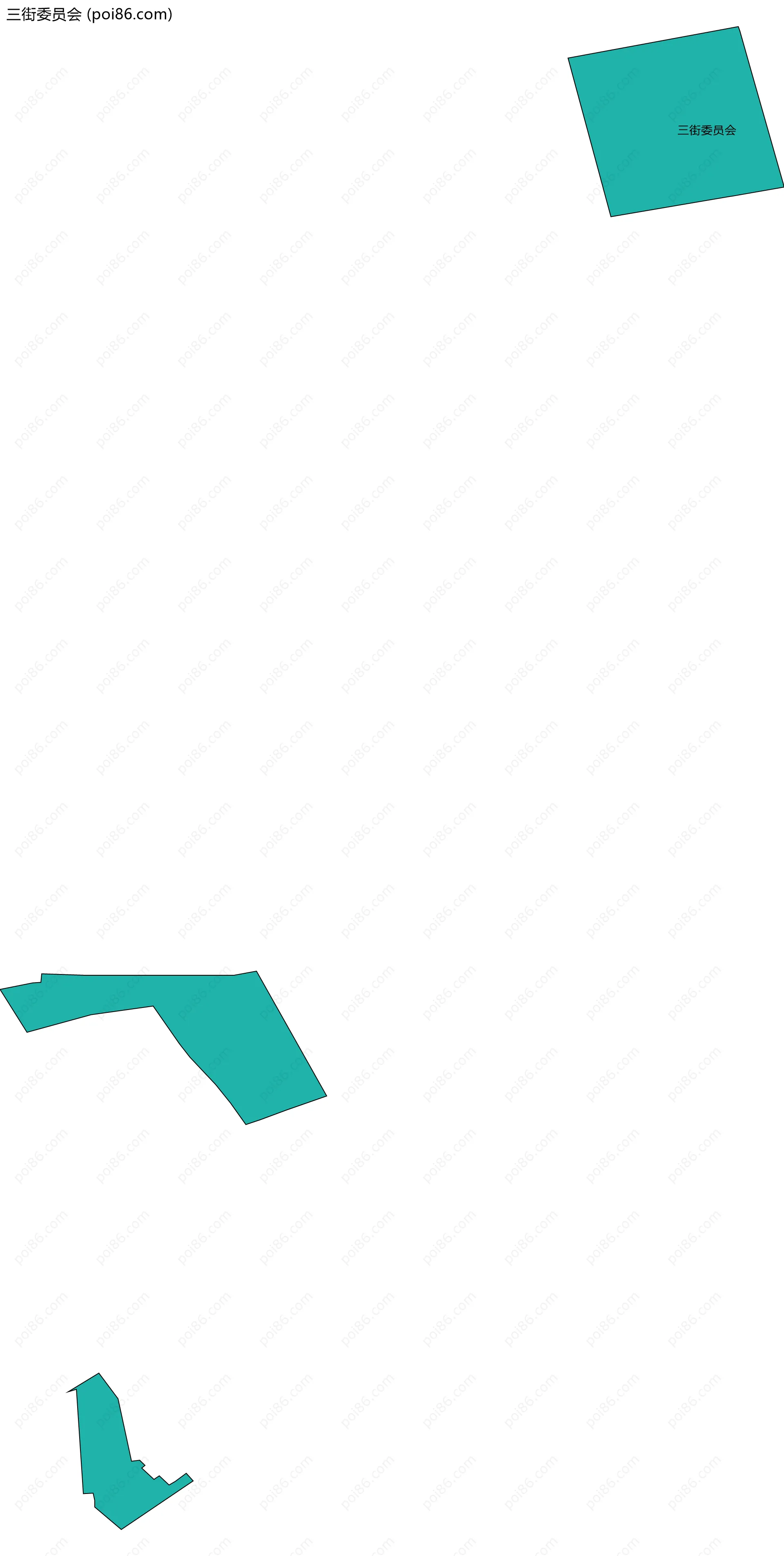 三街委员会边界地图