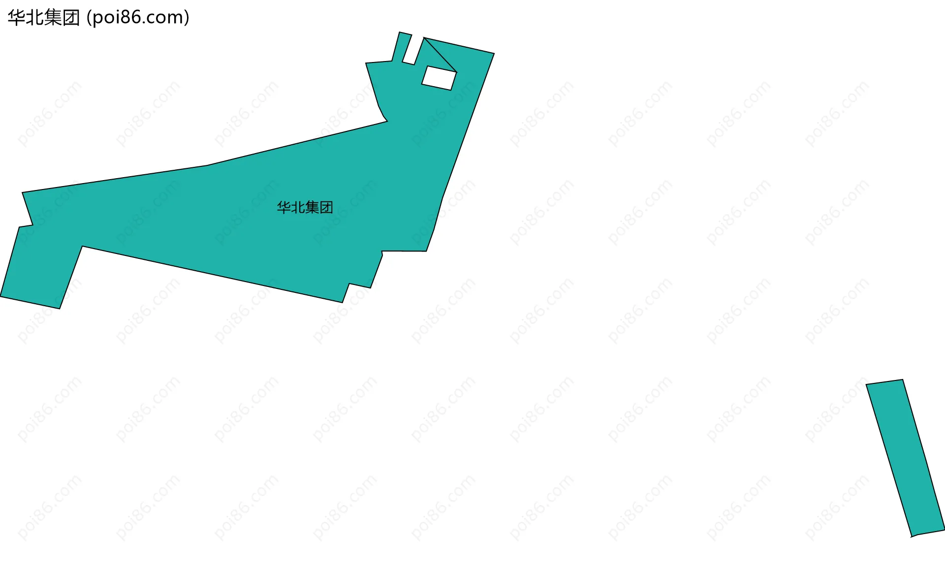 华北集团边界地图