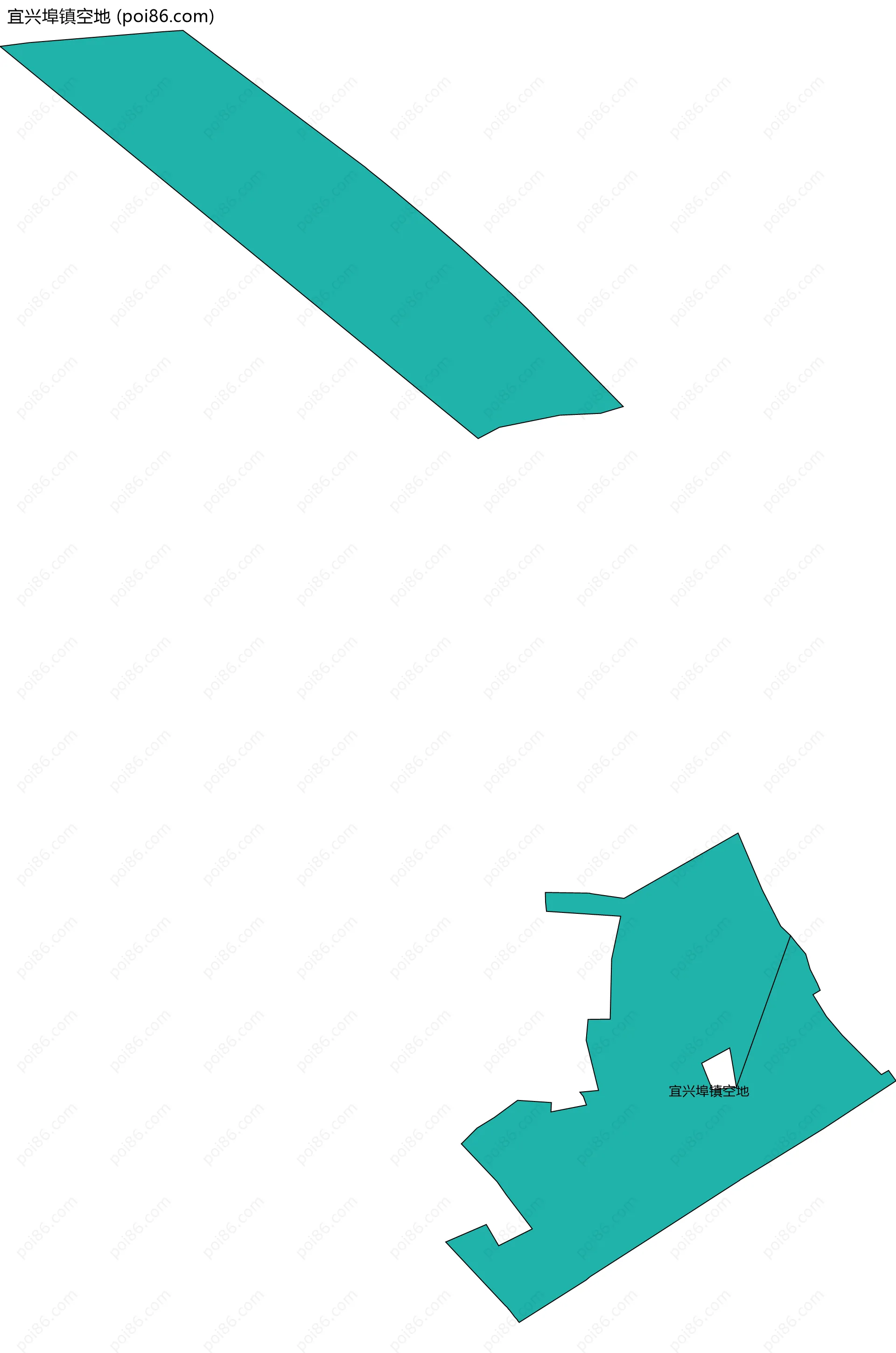 宜兴埠镇空地边界地图